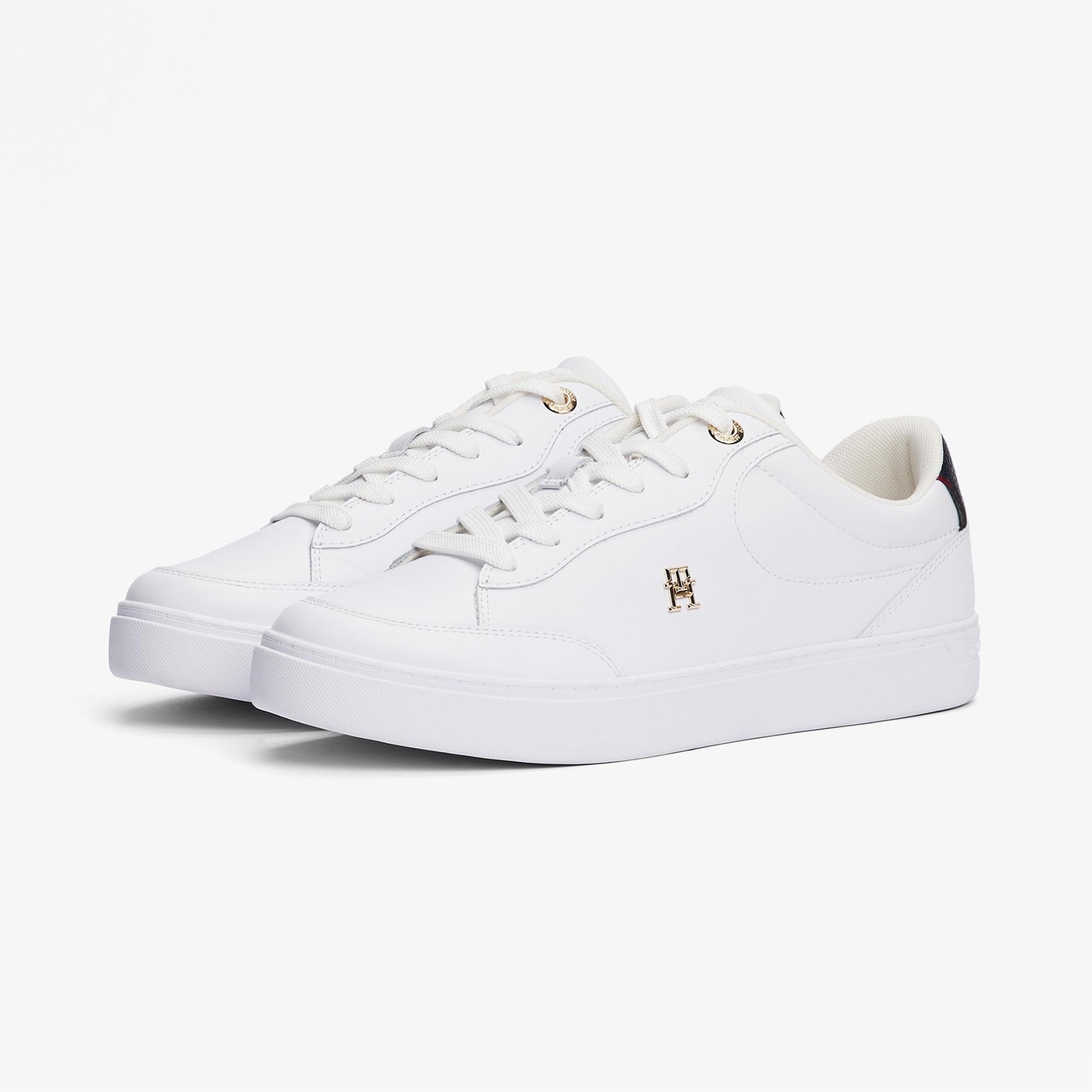 Tommy Hilfiger Essential Chic Court Rwb Kadın Beyaz Spor Ayakkabı