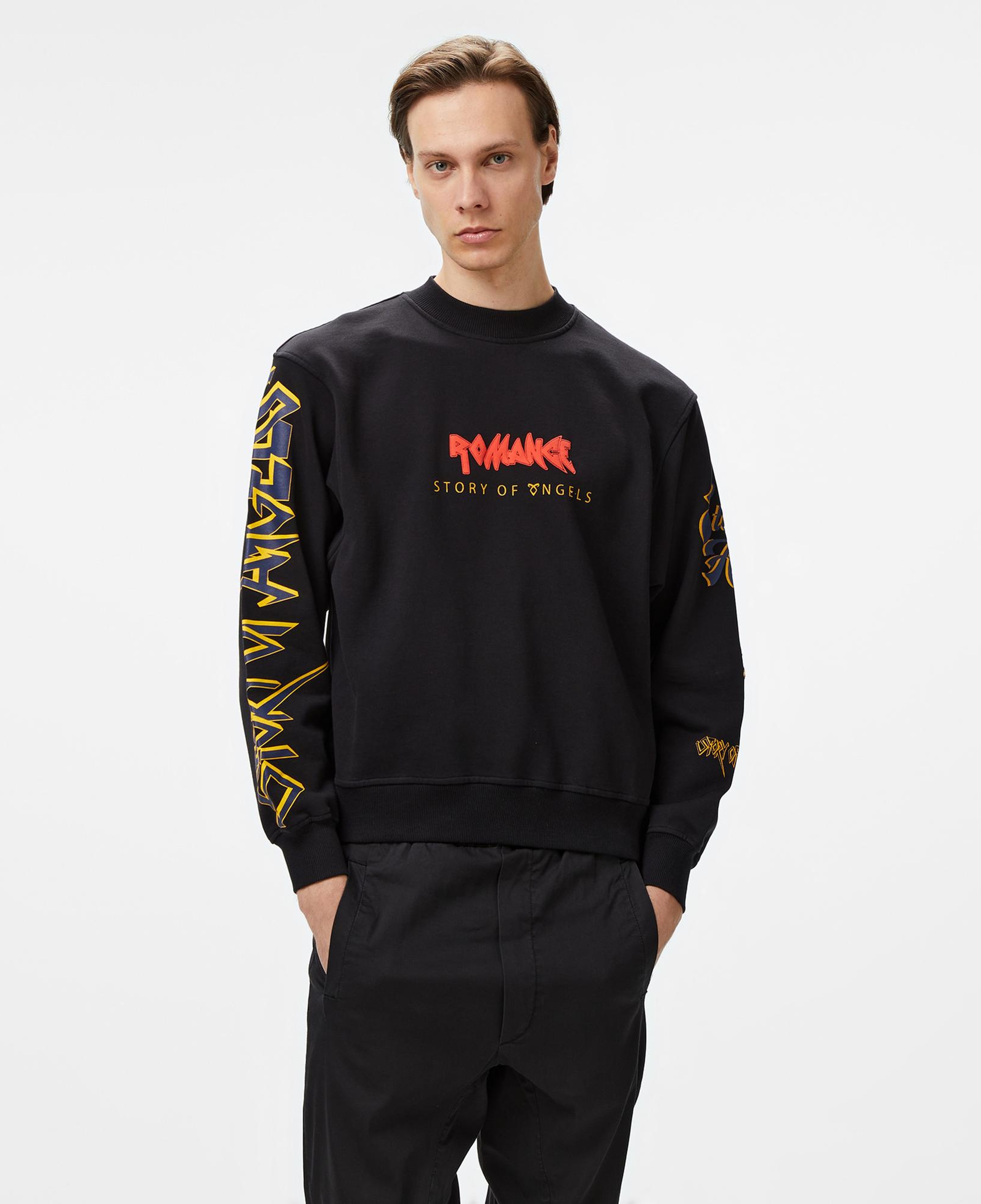 Story Of Angels Budha Dream Water Colour Erkek Siyah Sweatshirt