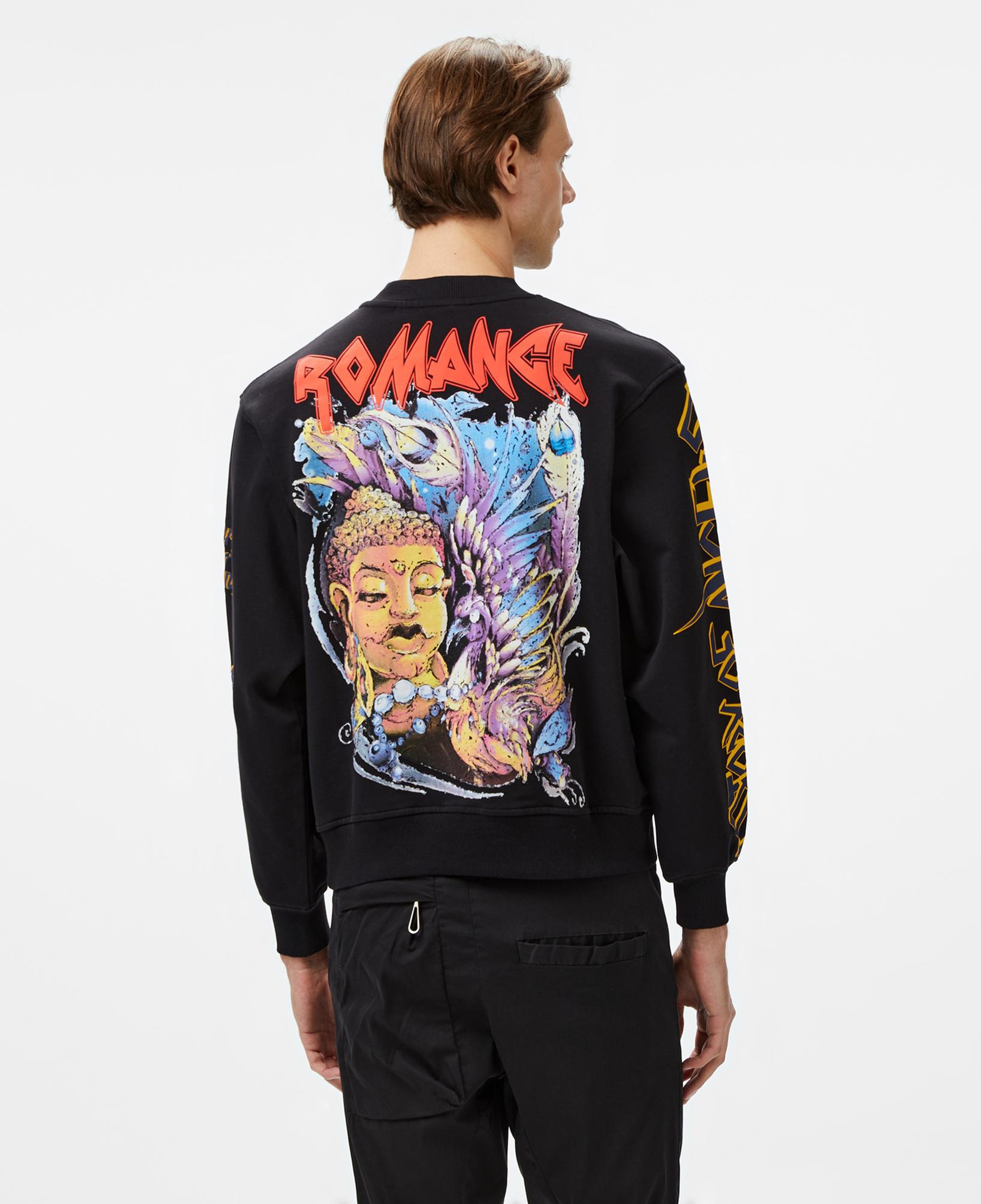 Story Of Angels Budha Dream Water Colour Erkek Siyah Sweatshirt