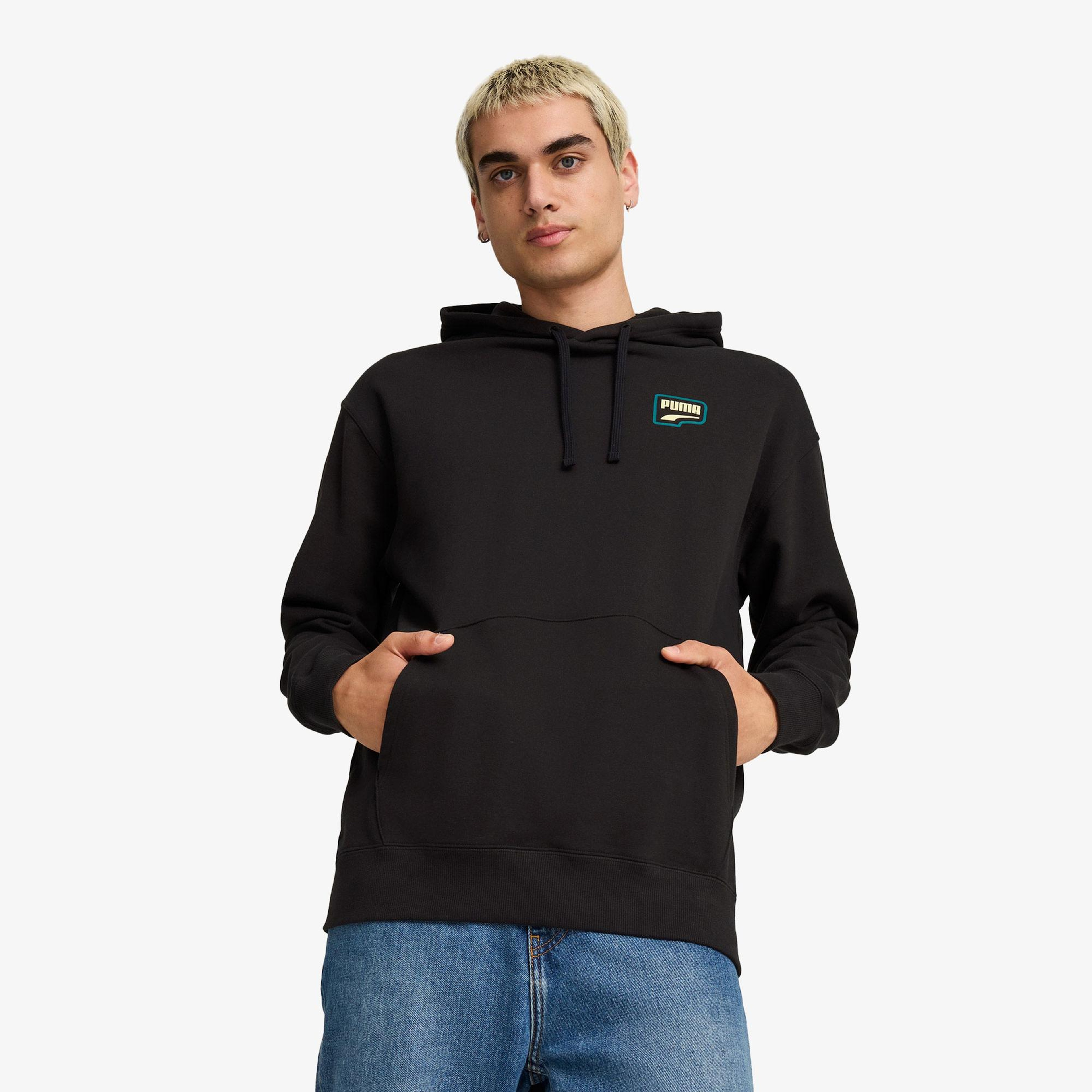 Puma Downtown Graphic Hoodie Unisex Siyah Hoodie