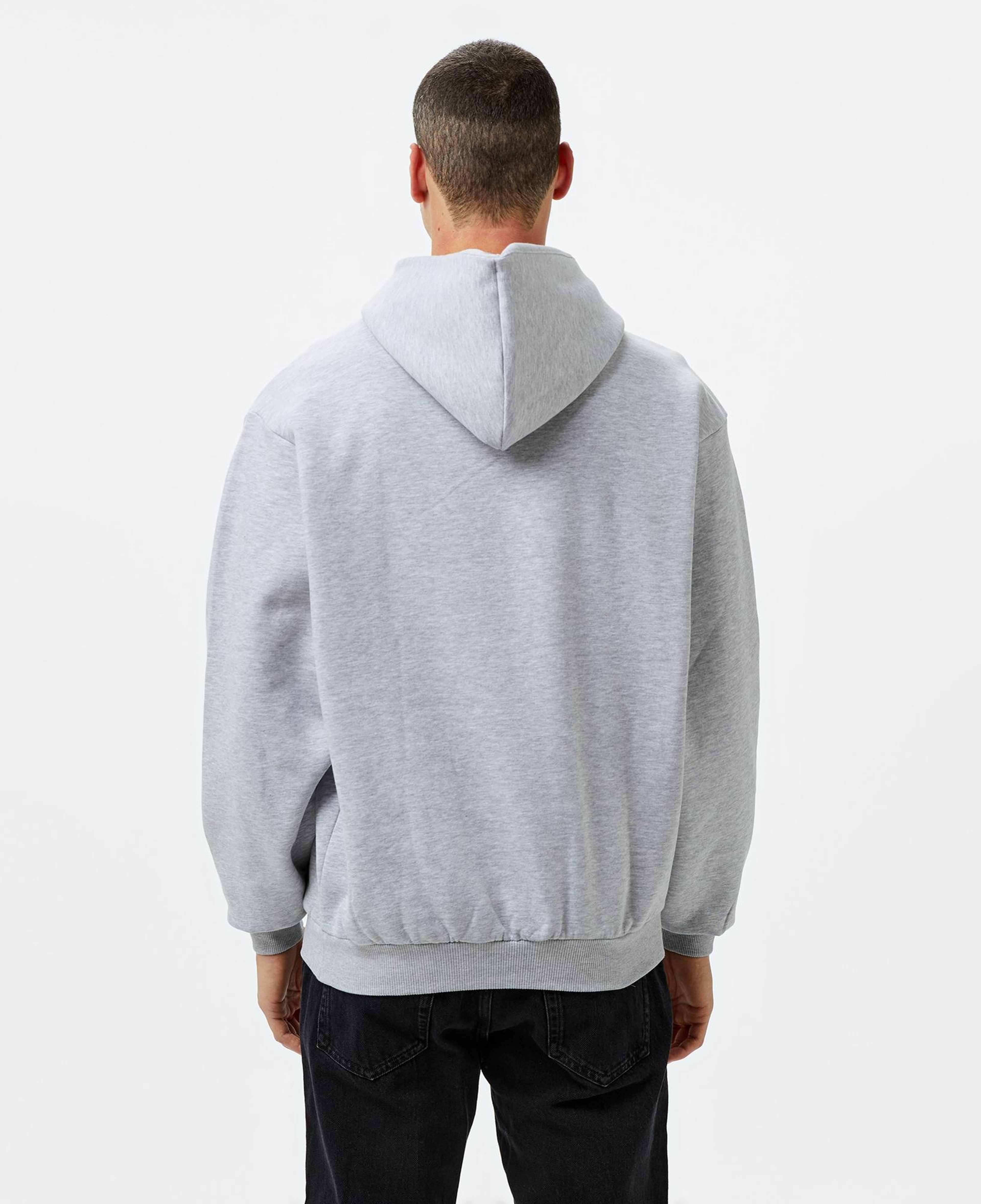 Karl Kani Og Eagle Print Os  Erkek Gri Hoodie