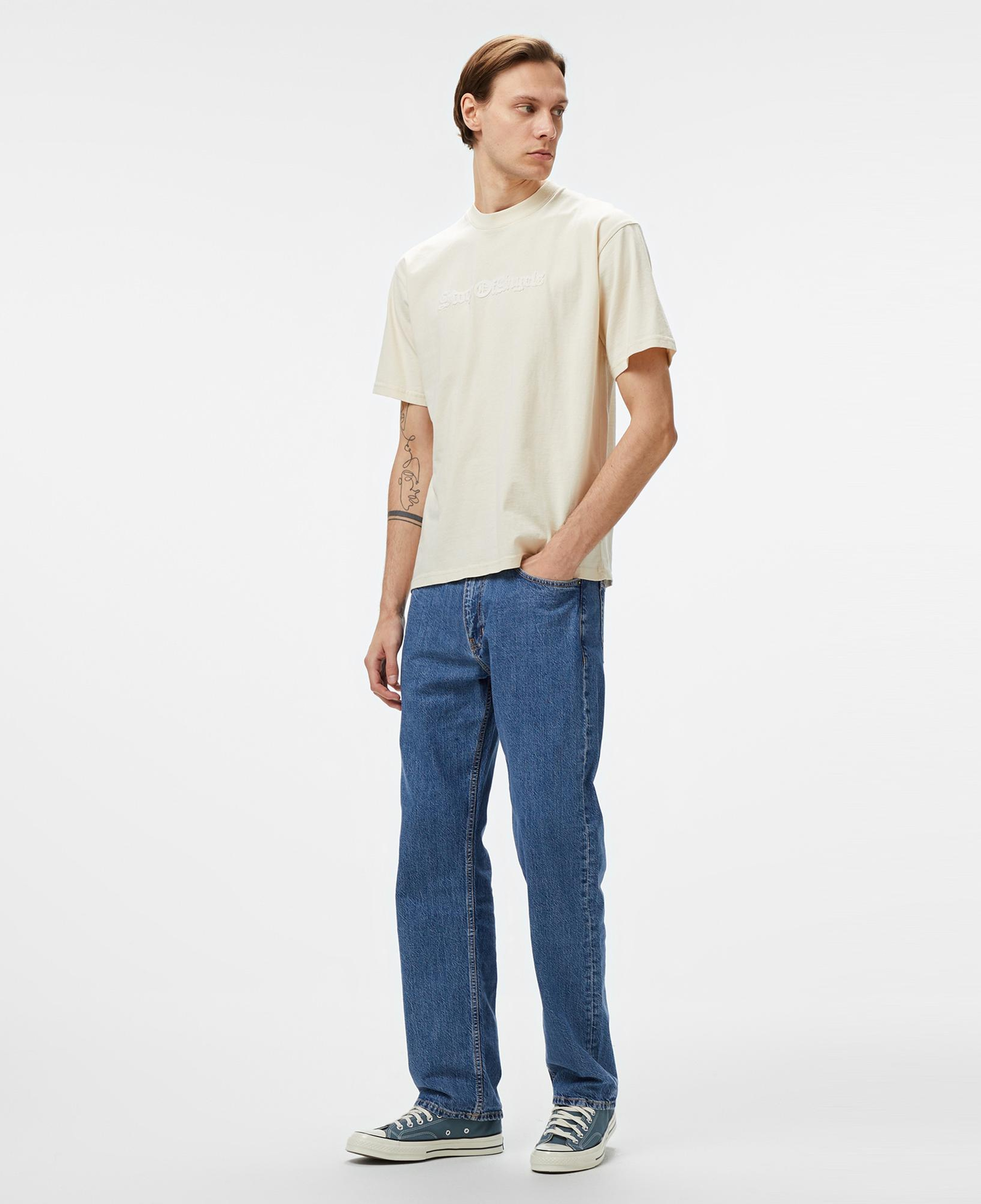 Story Of Angels Soa Wool Chain Emb. Erkek Krem T-Shirt