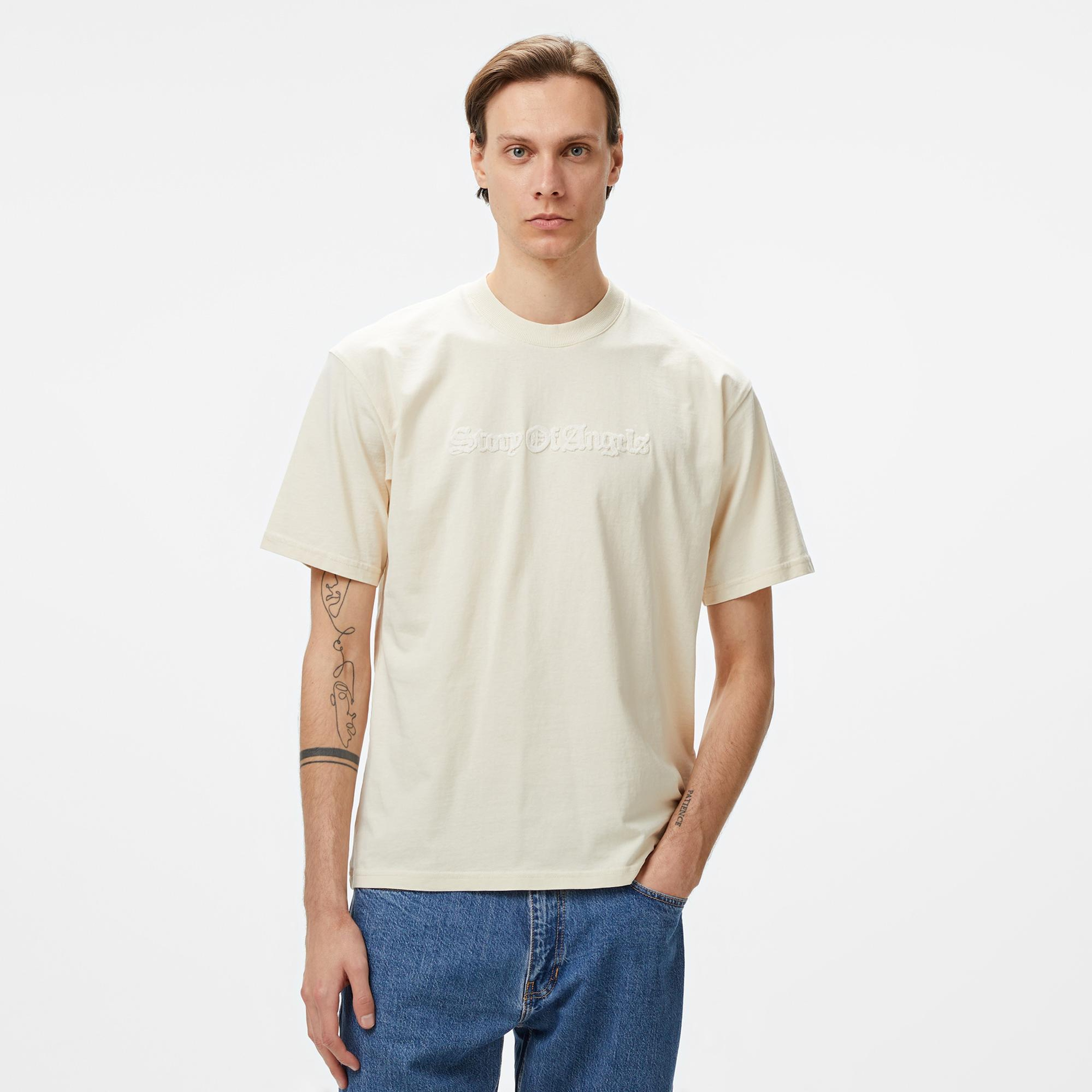 Story Of Angels Soa Wool Chain Emb. Erkek Krem T-Shirt