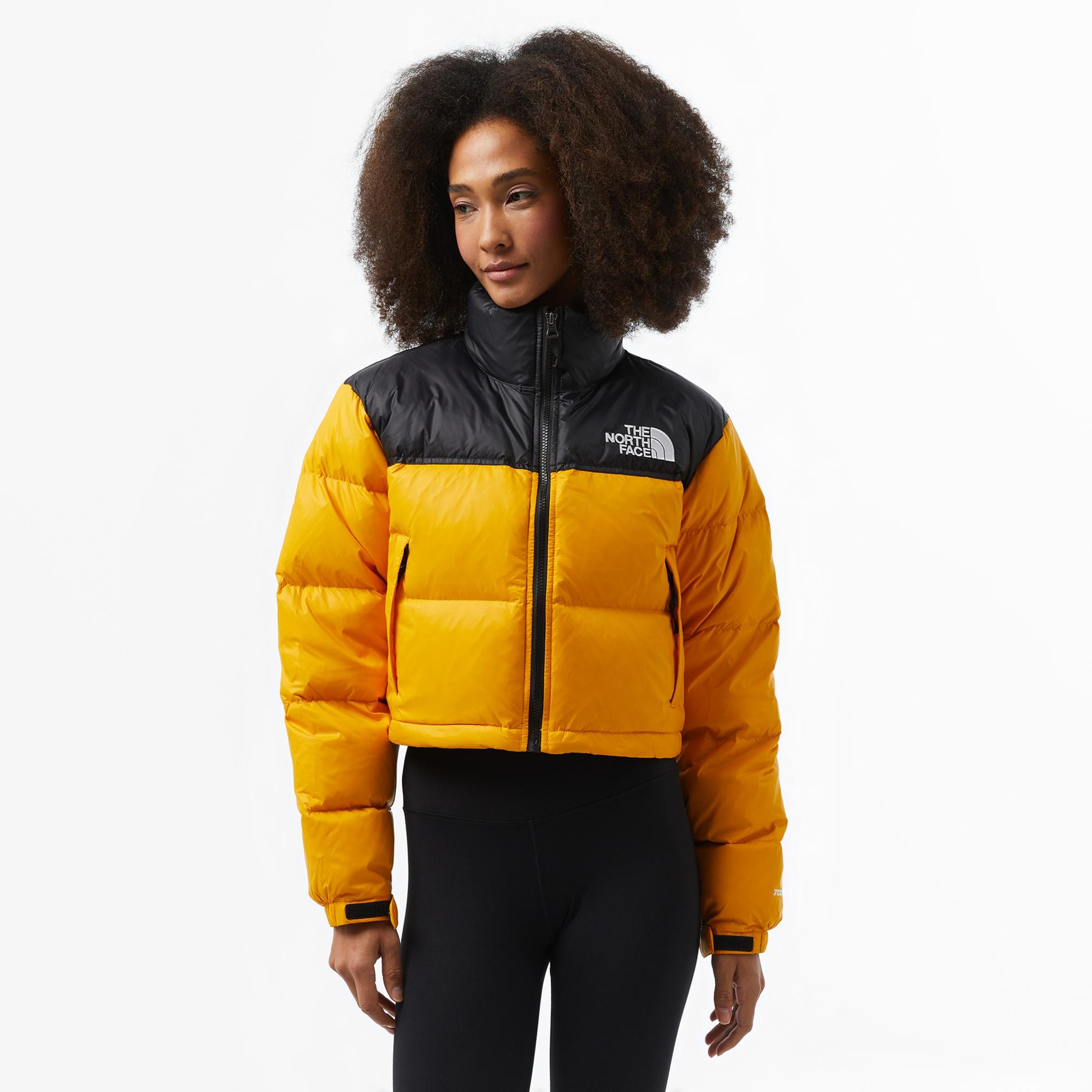 The North Face Nuptse Kadın Kısa Sarı Ceket