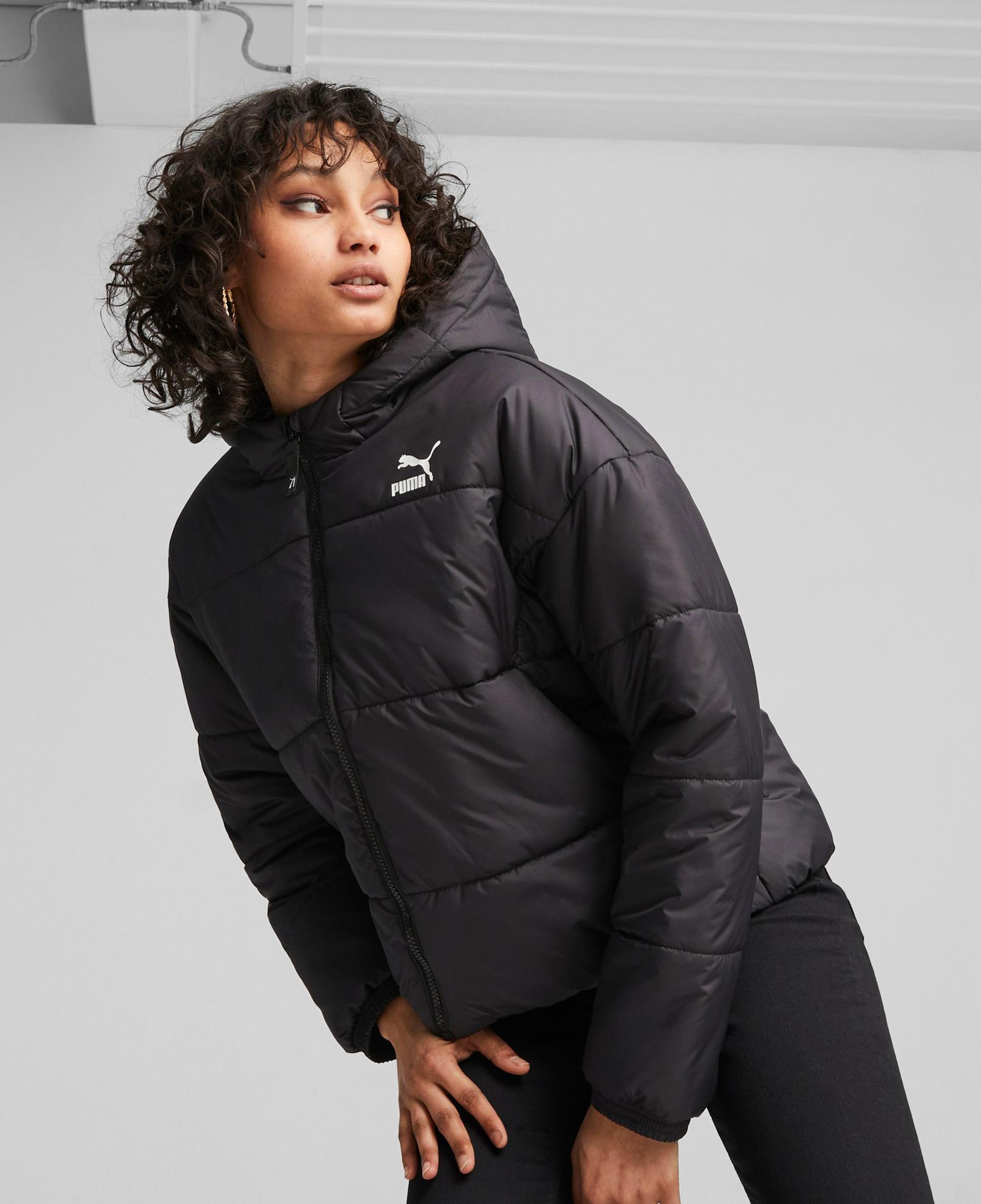 Puma Classics Padded Kadın Siyah Mont
