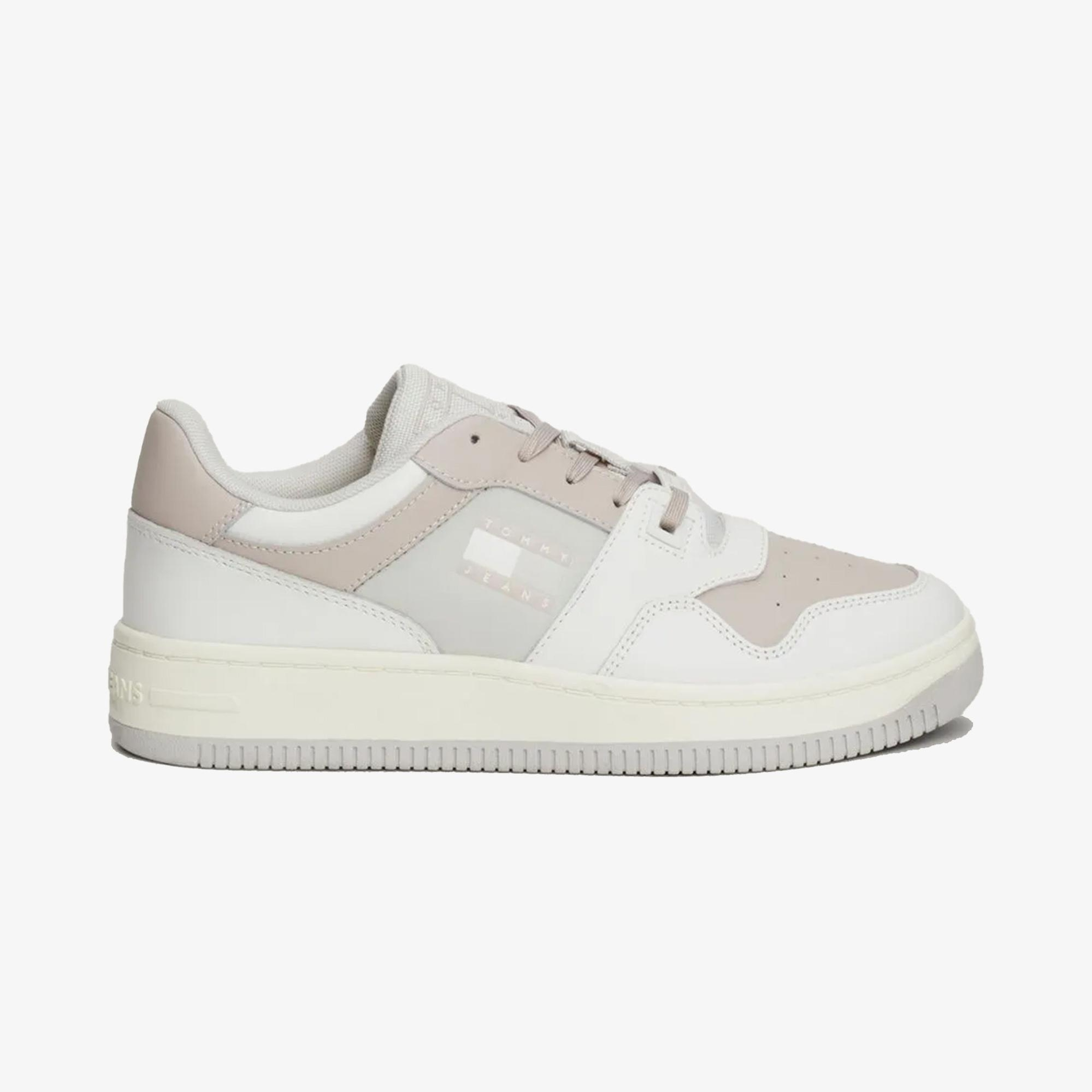 Tommy Jeans Retro Basket Tonal Kadın Gri Spor Ayakkabı