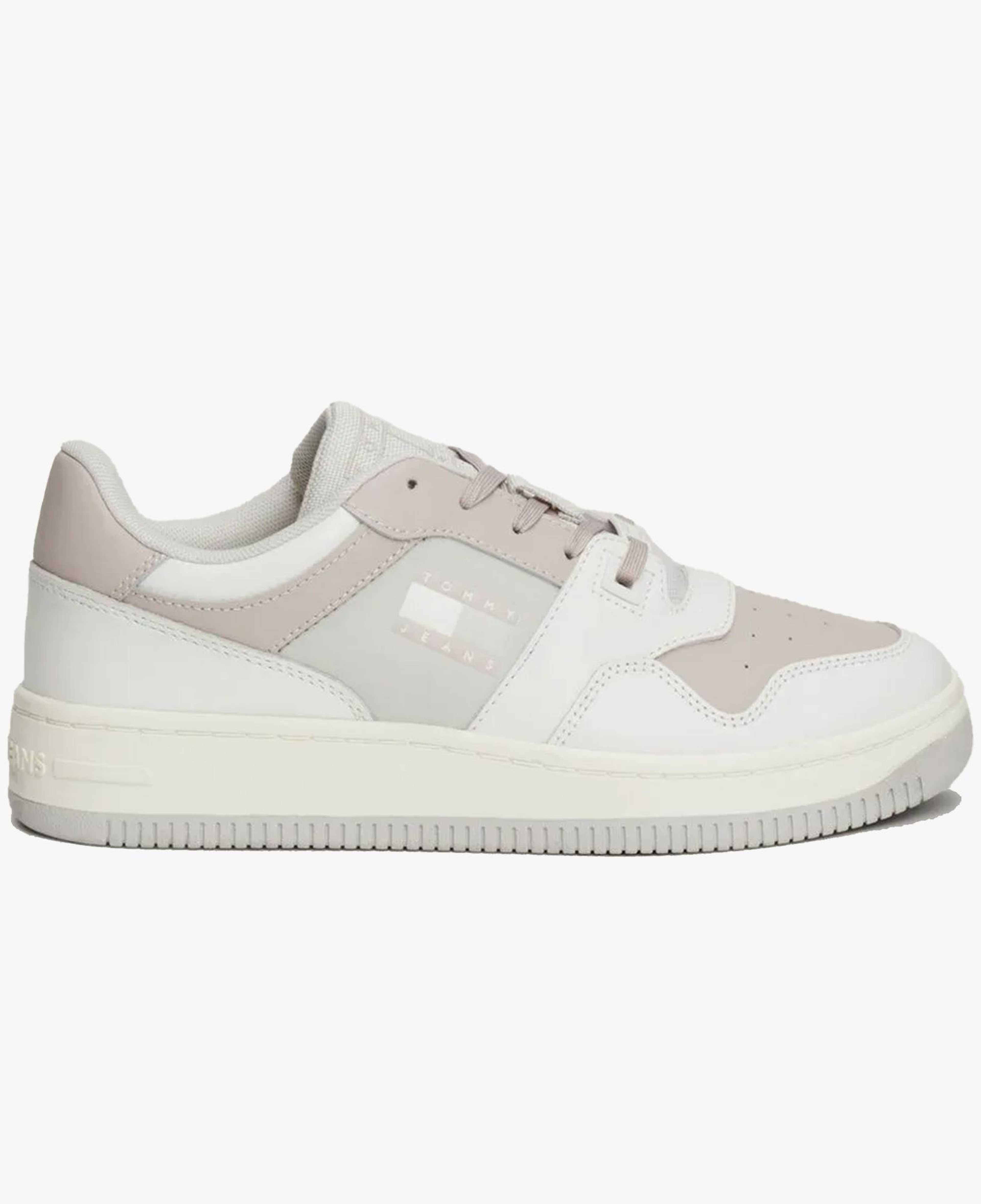 Tommy Jeans Retro Basket Tonal Kadın Gri Spor Ayakkabı