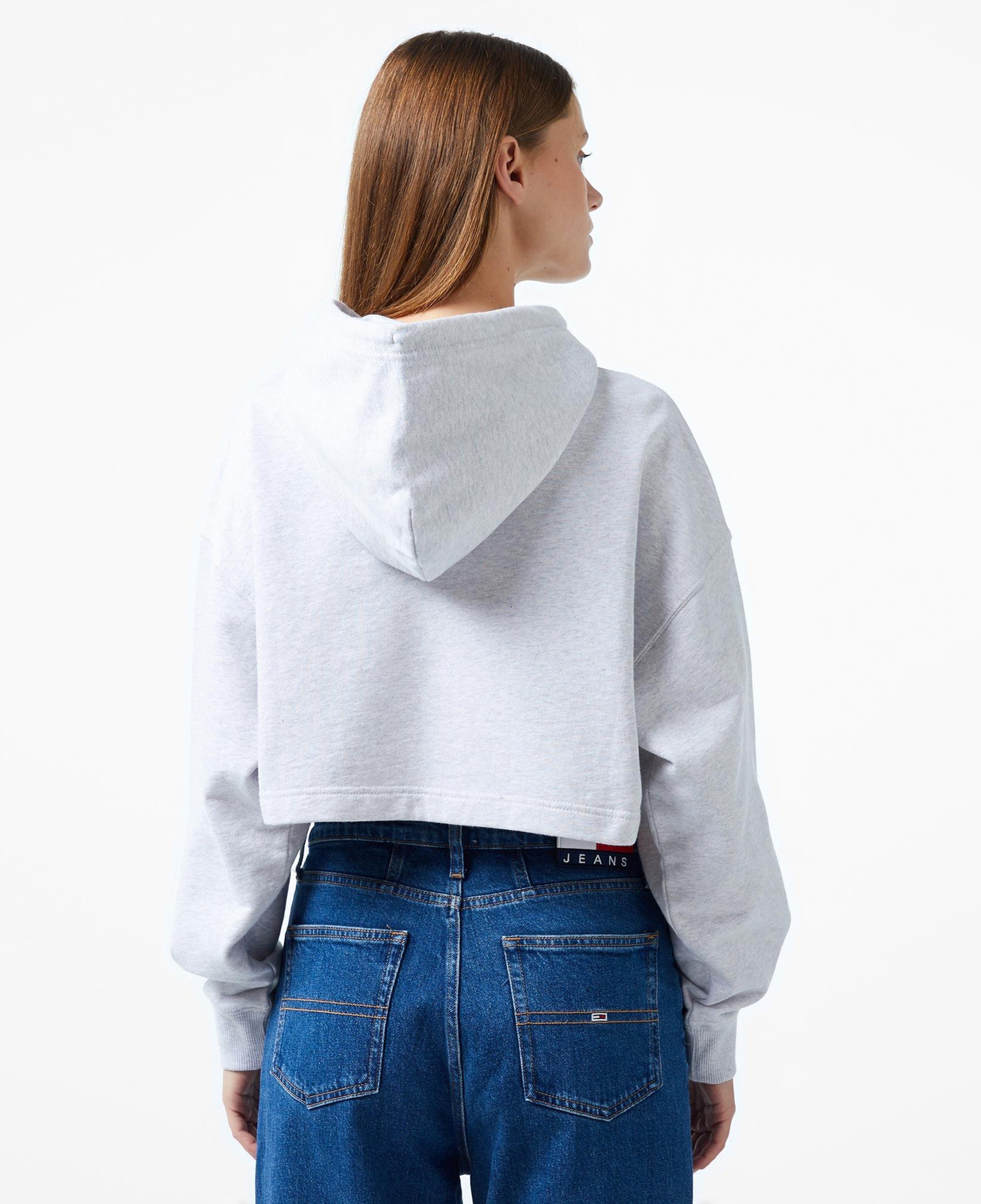 Tommy Jeans Letterman Kadın Gri Sweatshirt