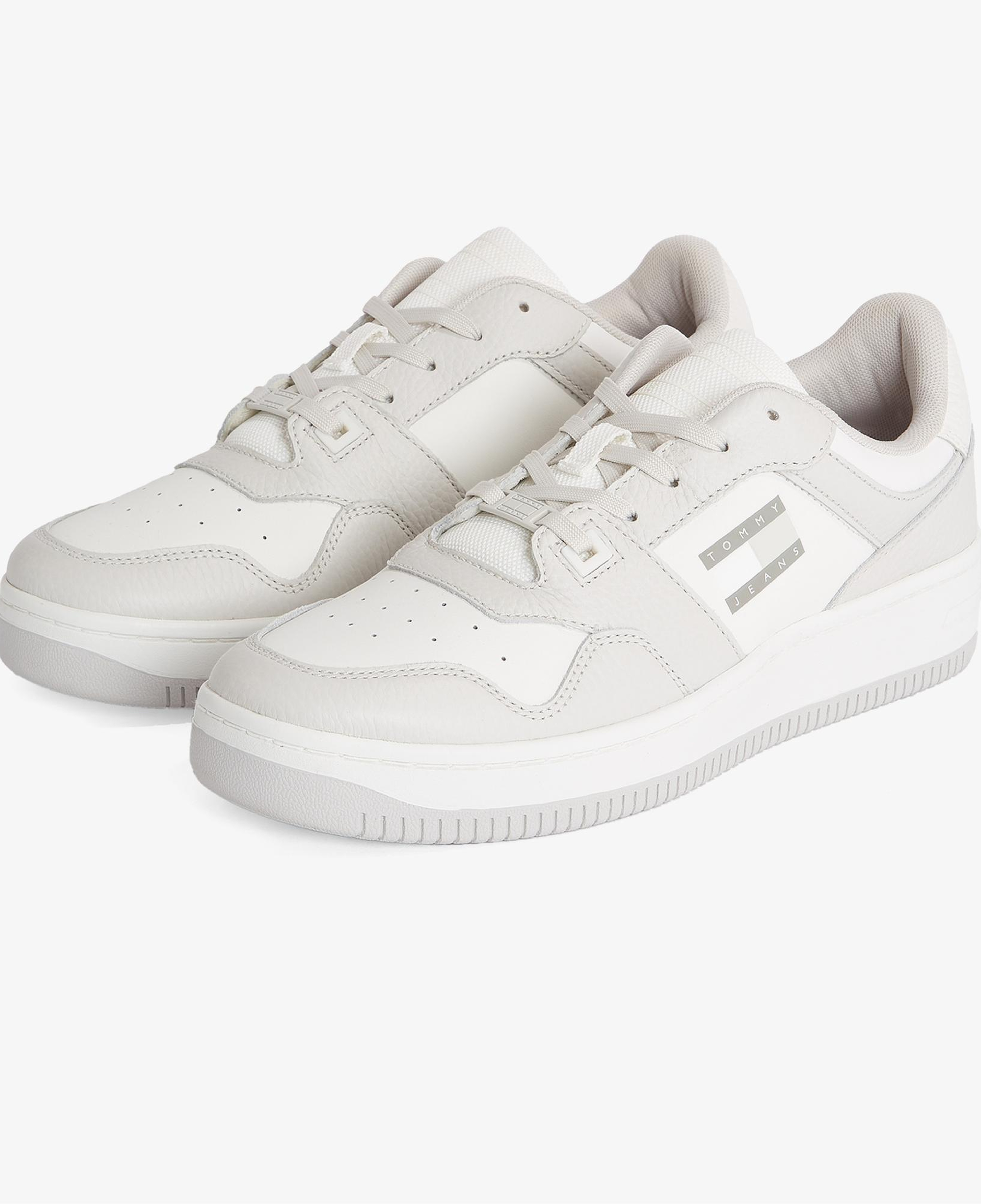 Tommy Hilfiger Tjm Retro Basket Cupsole Tumble Erkek Gri Spor Ayakkabı