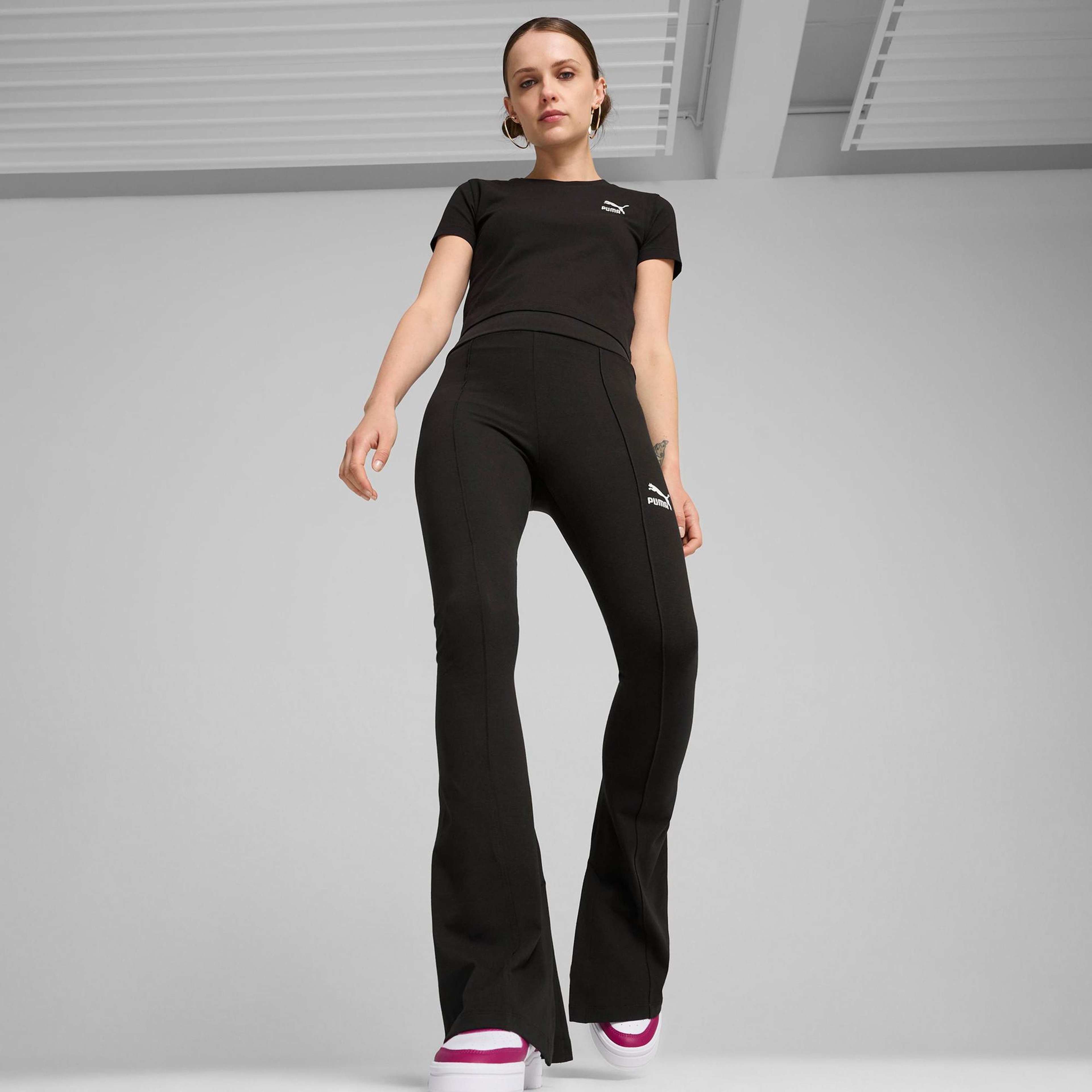 Puma Classıcs Flared Leggings Kadın Siyah Tayt