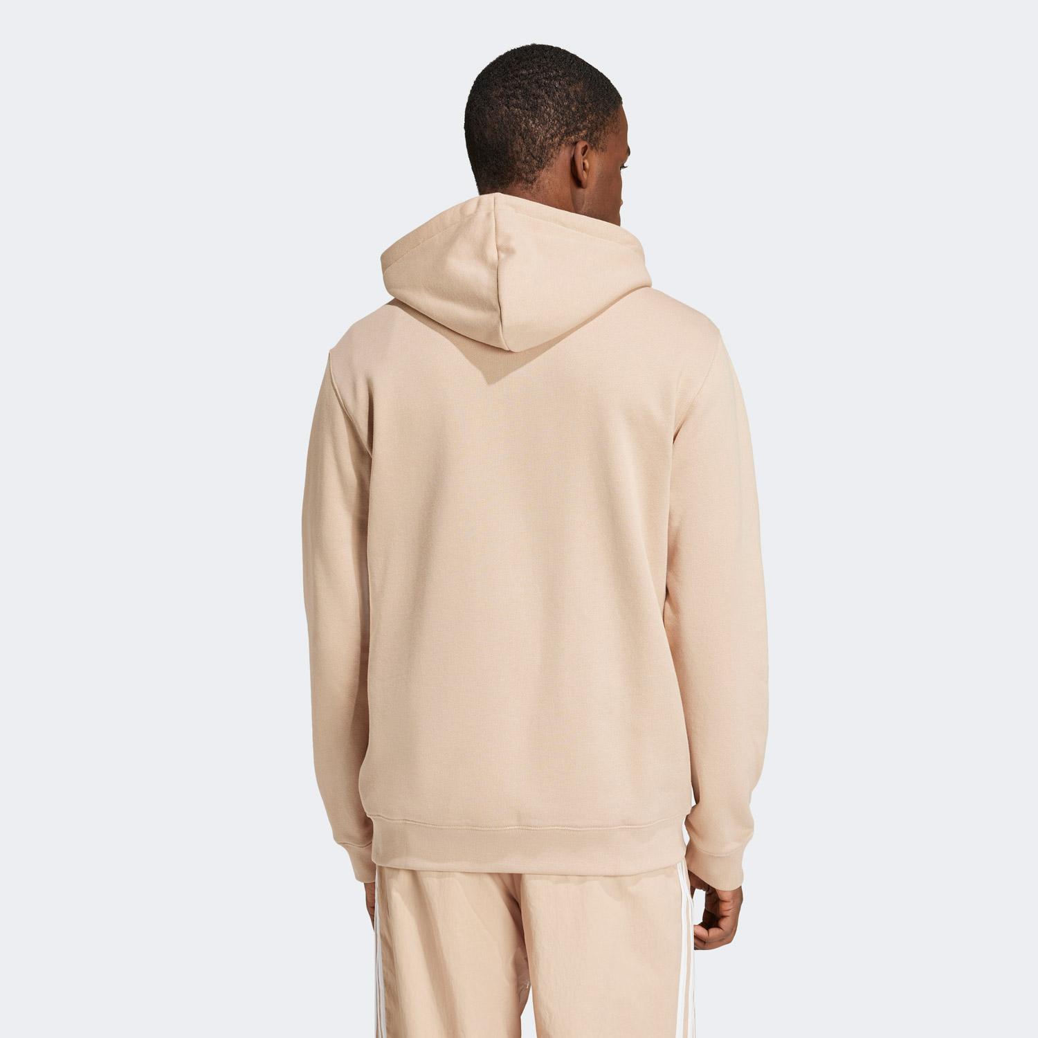 adidas Adıcolor Classıcs Trefoıl Kapüşonlu Erkek Bej Sweatshirt