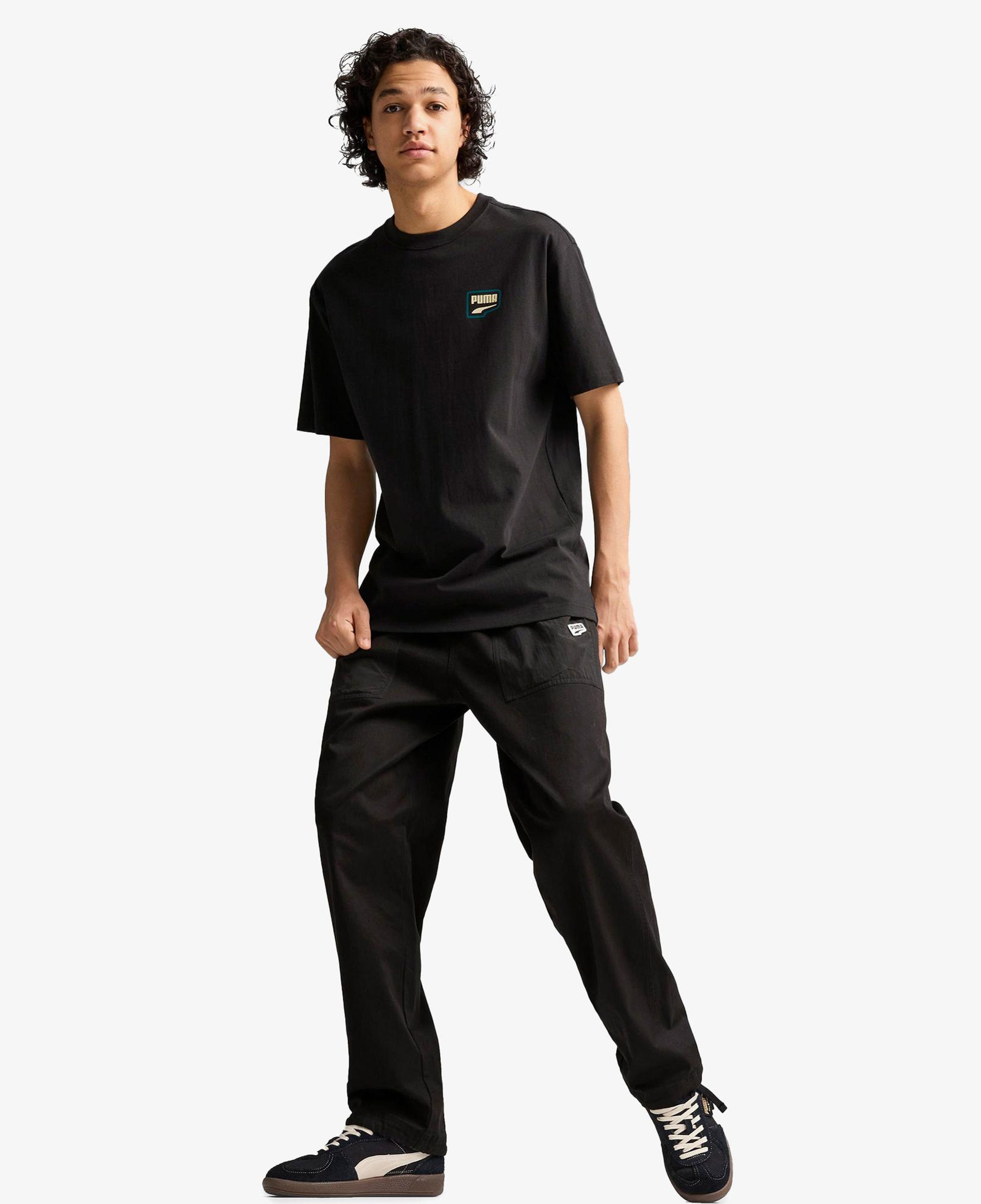Puma Downtown Relaxed Graphic Unisex Siyah T-Shirt