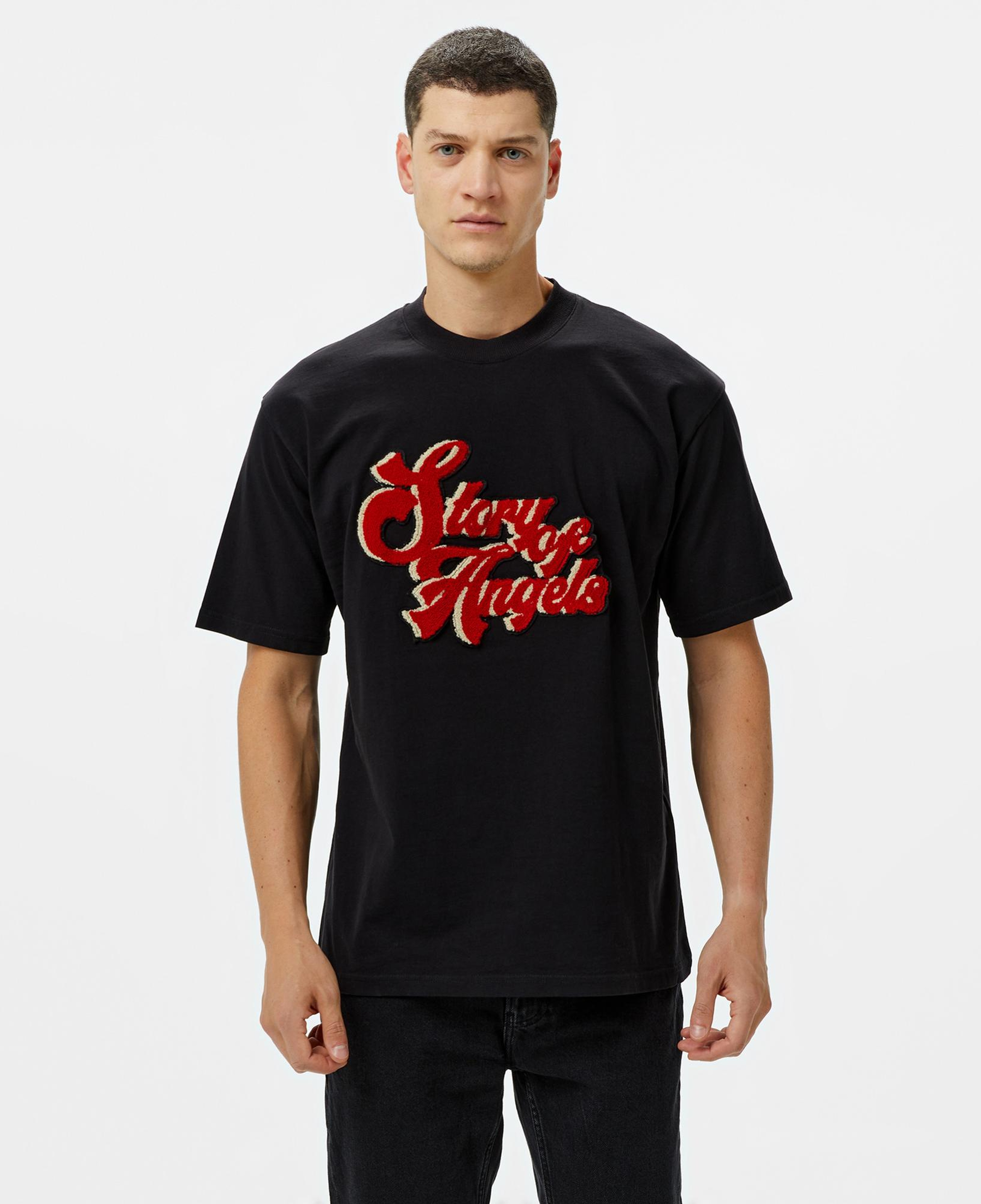 Story Of Angels Soa Graffiti Emb. Erkek Siyah T-Shirt