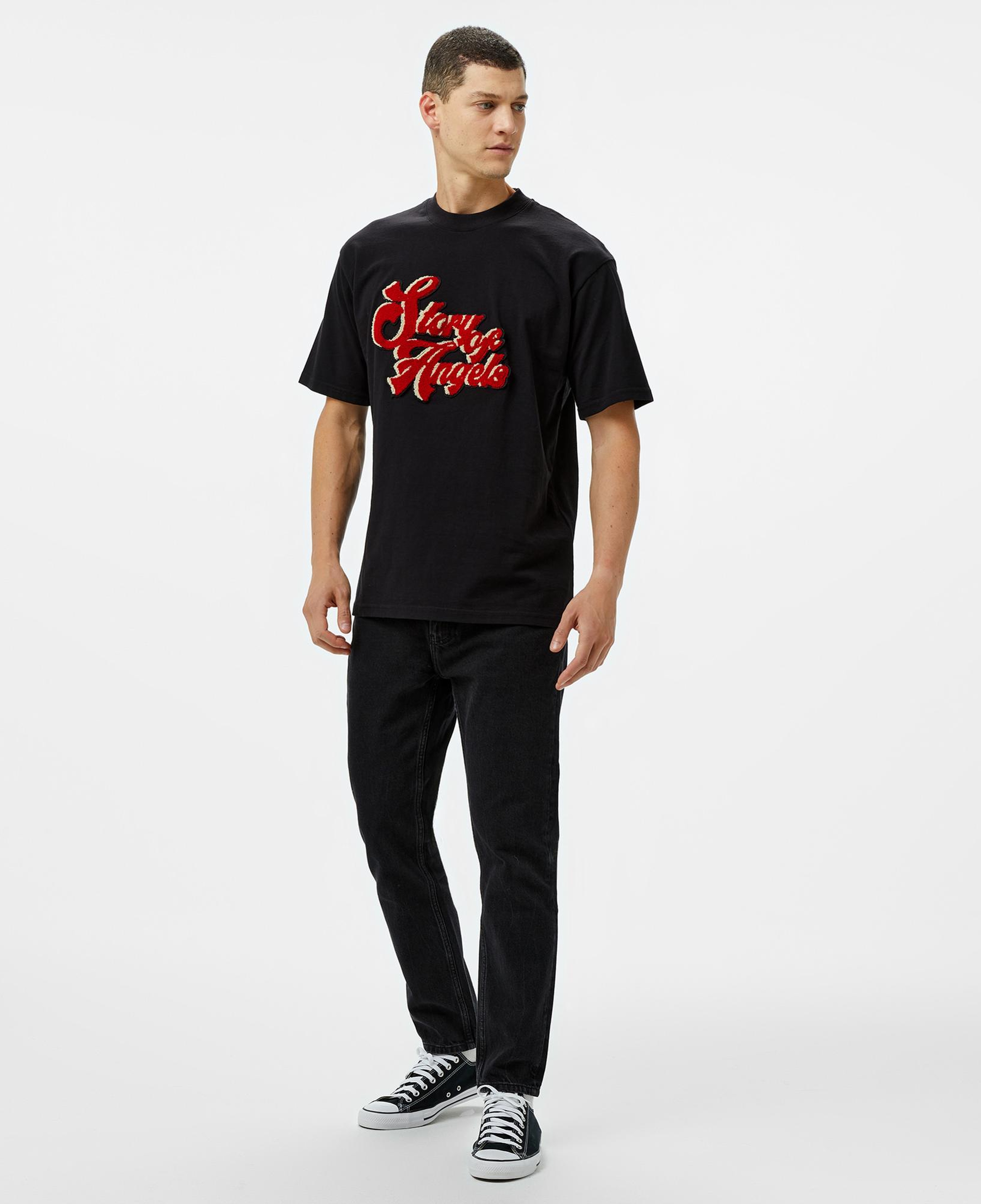 Story Of Angels Soa Graffiti Emb. Erkek Siyah T-Shirt
