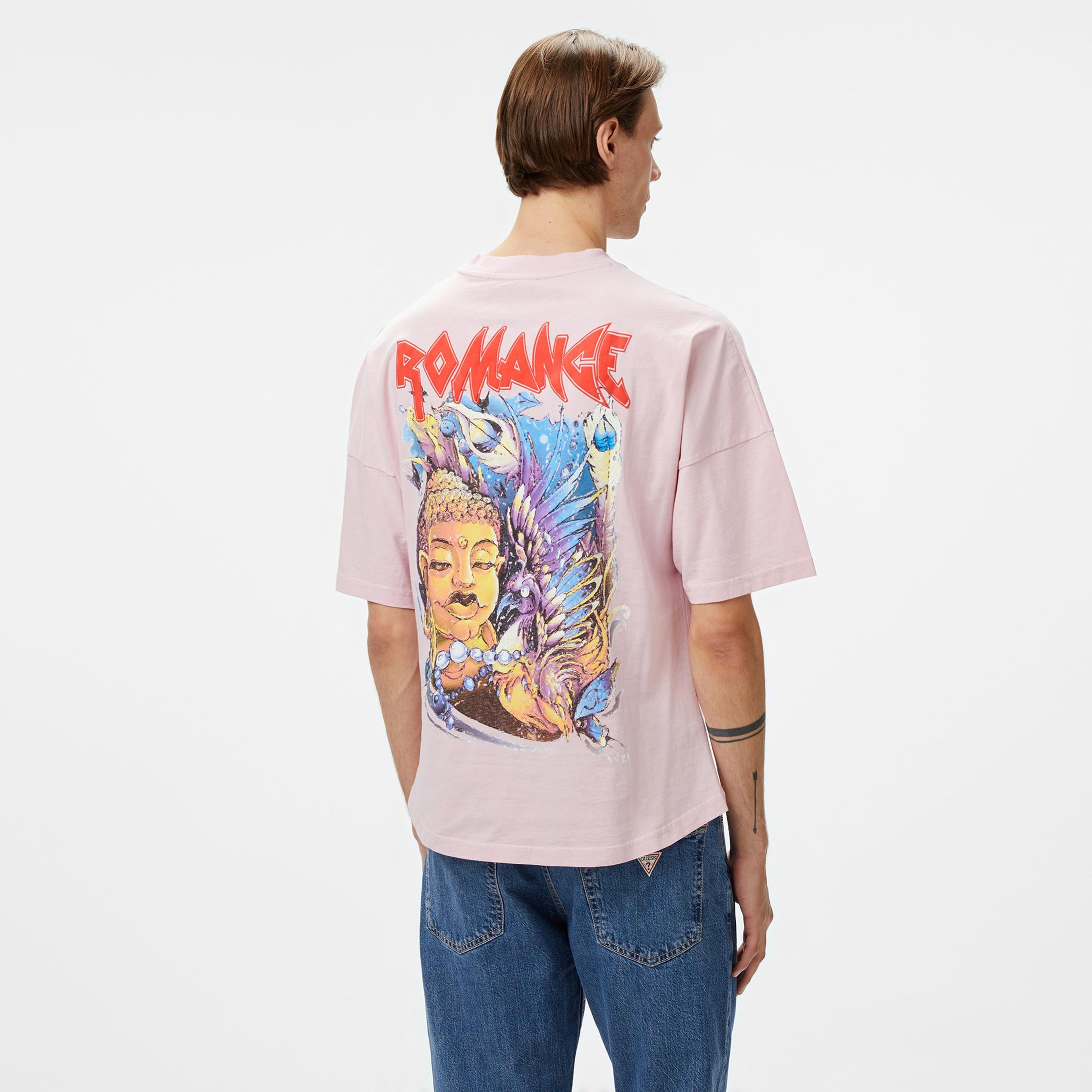 Story Of Angels Soa Budha Dream Water Colour   Erkek Pembe T-Shirt