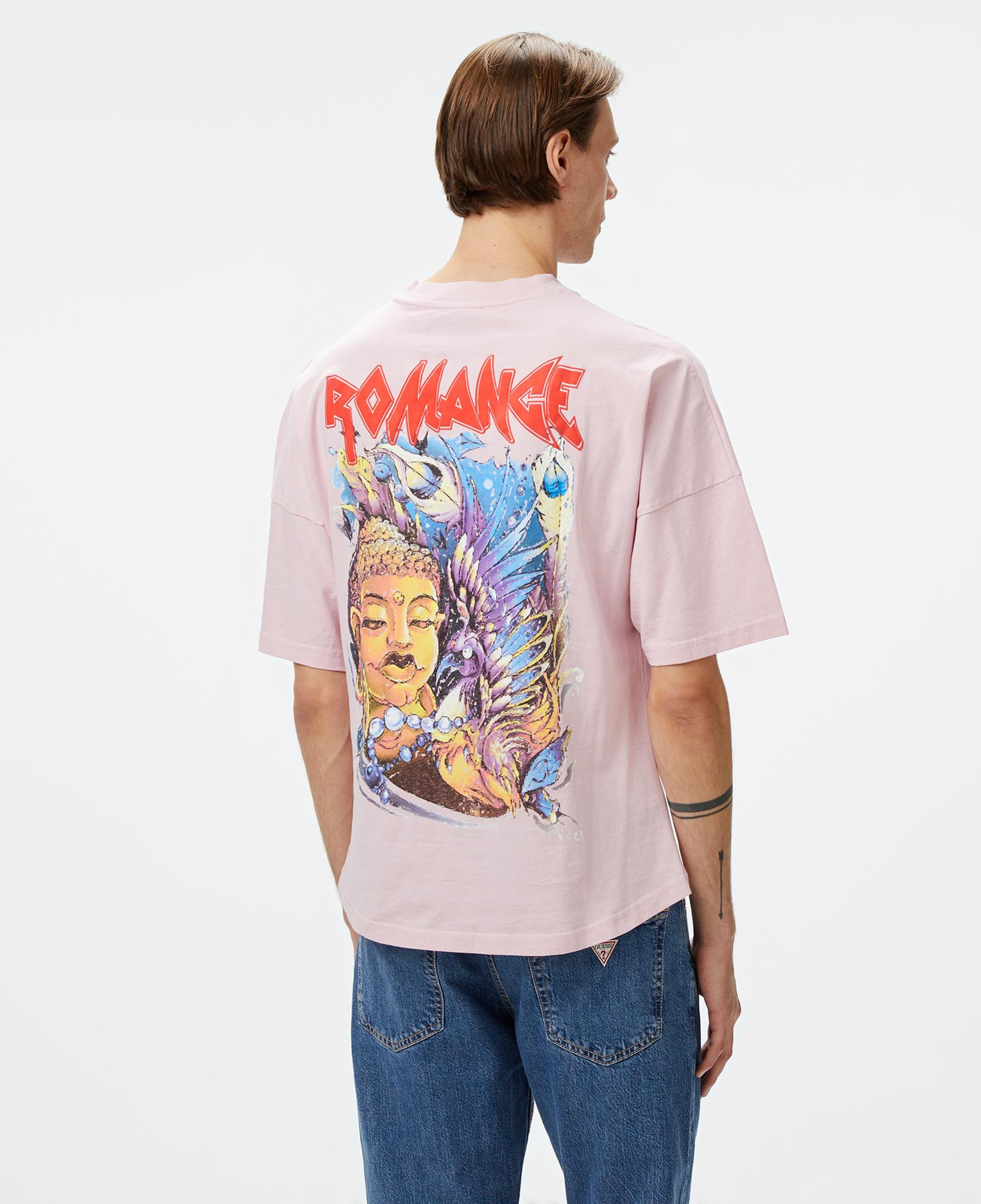 Story Of Angels Soa Budha Dream Water Colour   Erkek Pembe T-Shirt