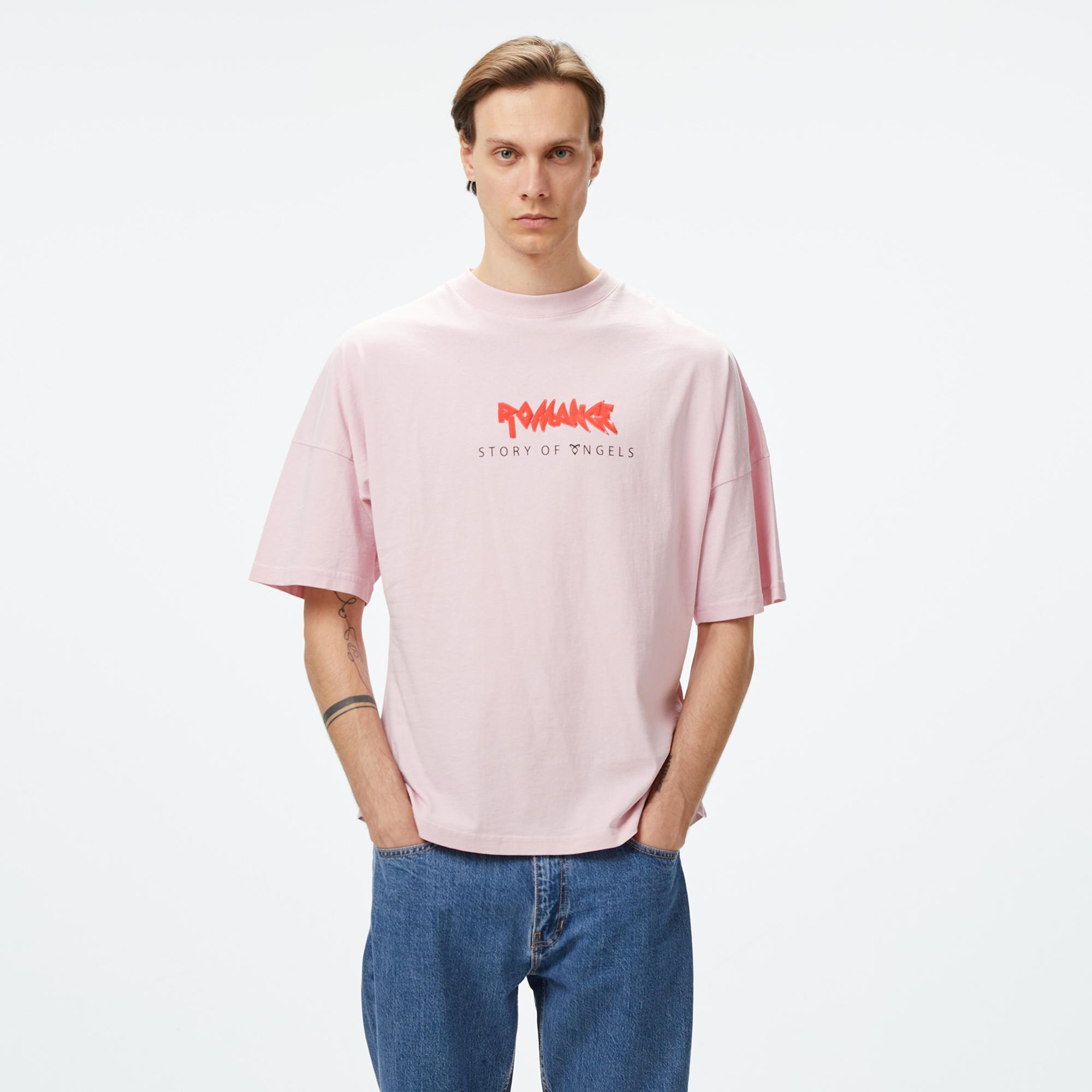 Story Of Angels Soa Budha Dream Water Colour   Erkek Pembe T-Shirt