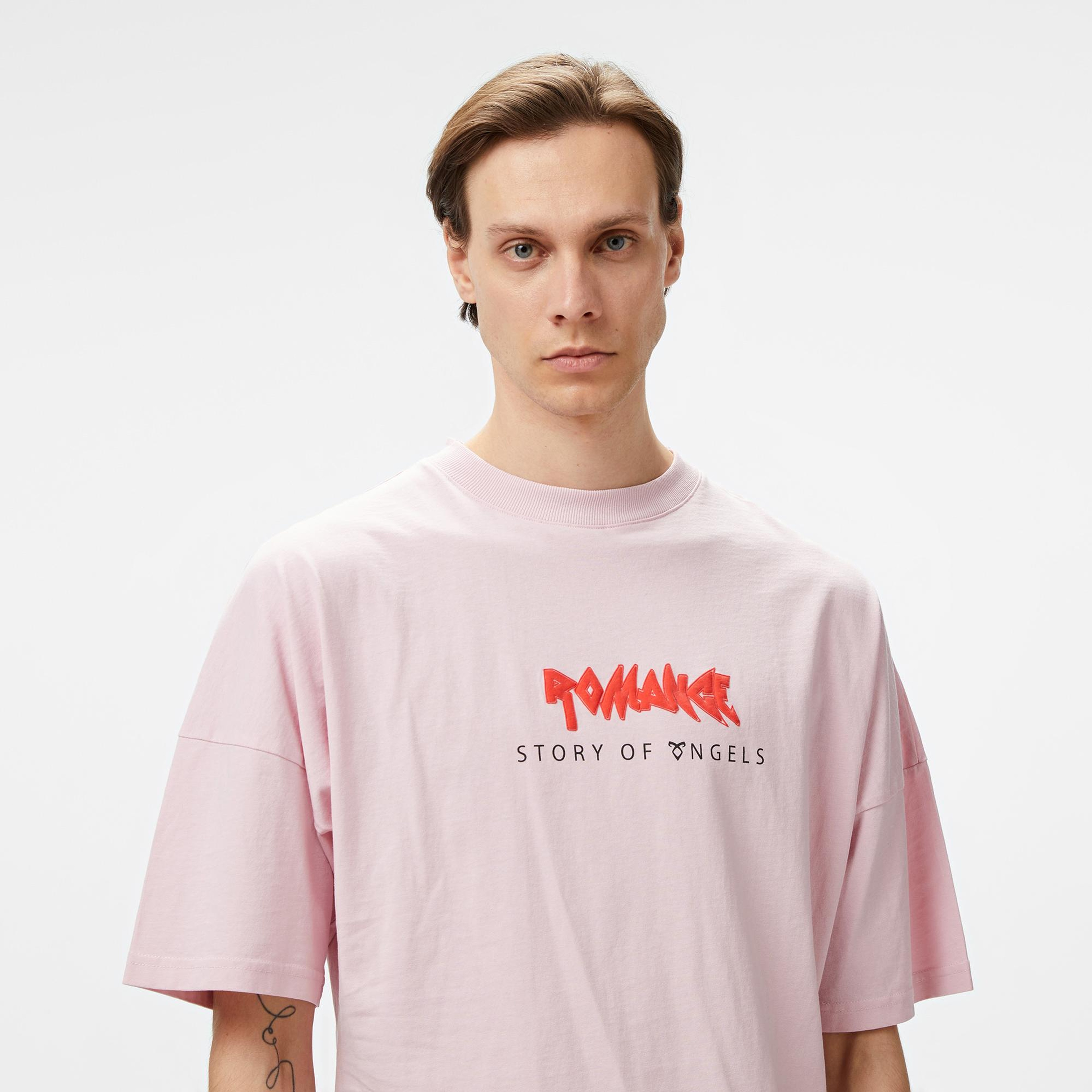 Story Of Angels Soa Budha Dream Water Colour   Erkek Pembe T-Shirt