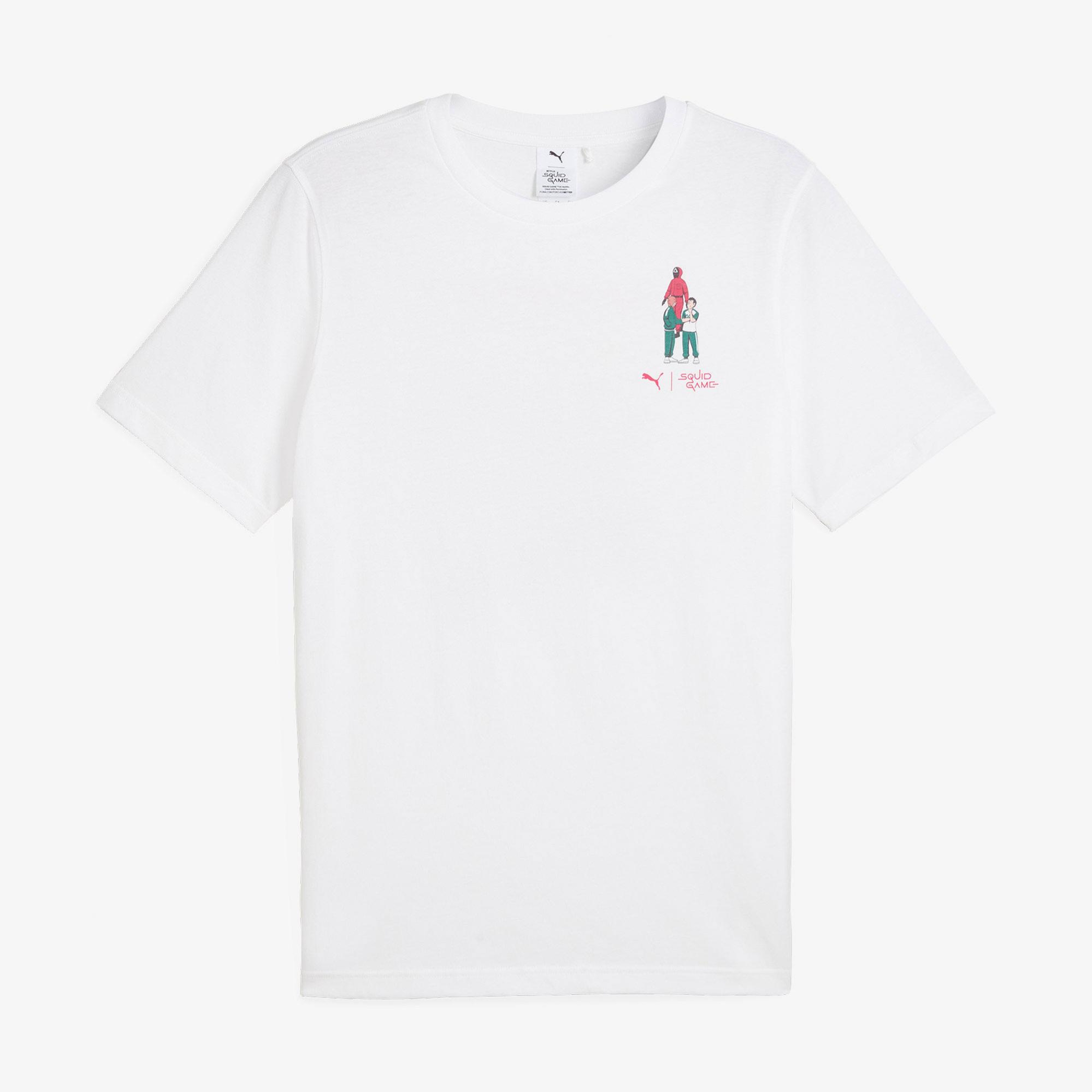 Puma X Squid Game Erkek Beyaz T-Shirt
