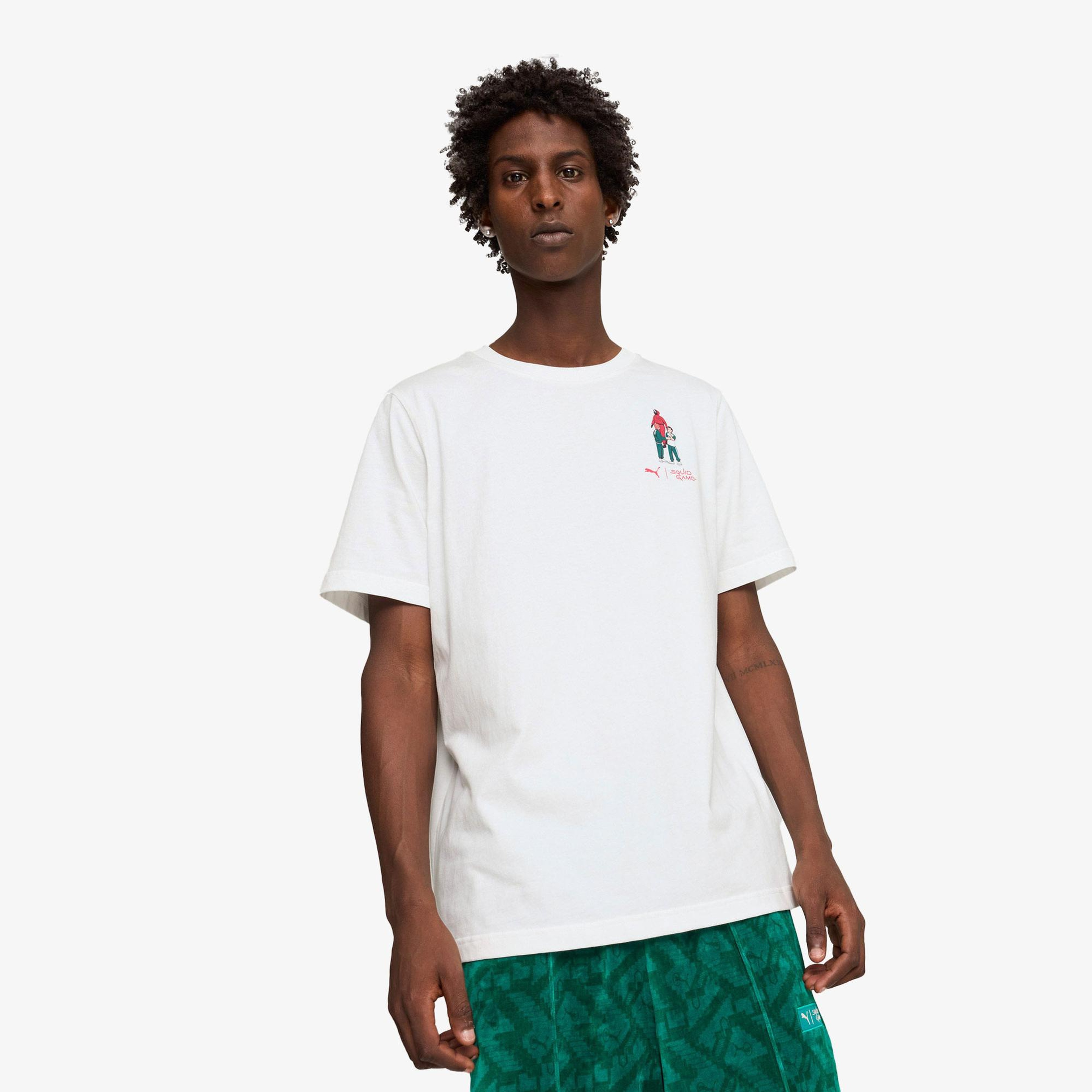 Puma X Squid Game Erkek Beyaz T-Shirt