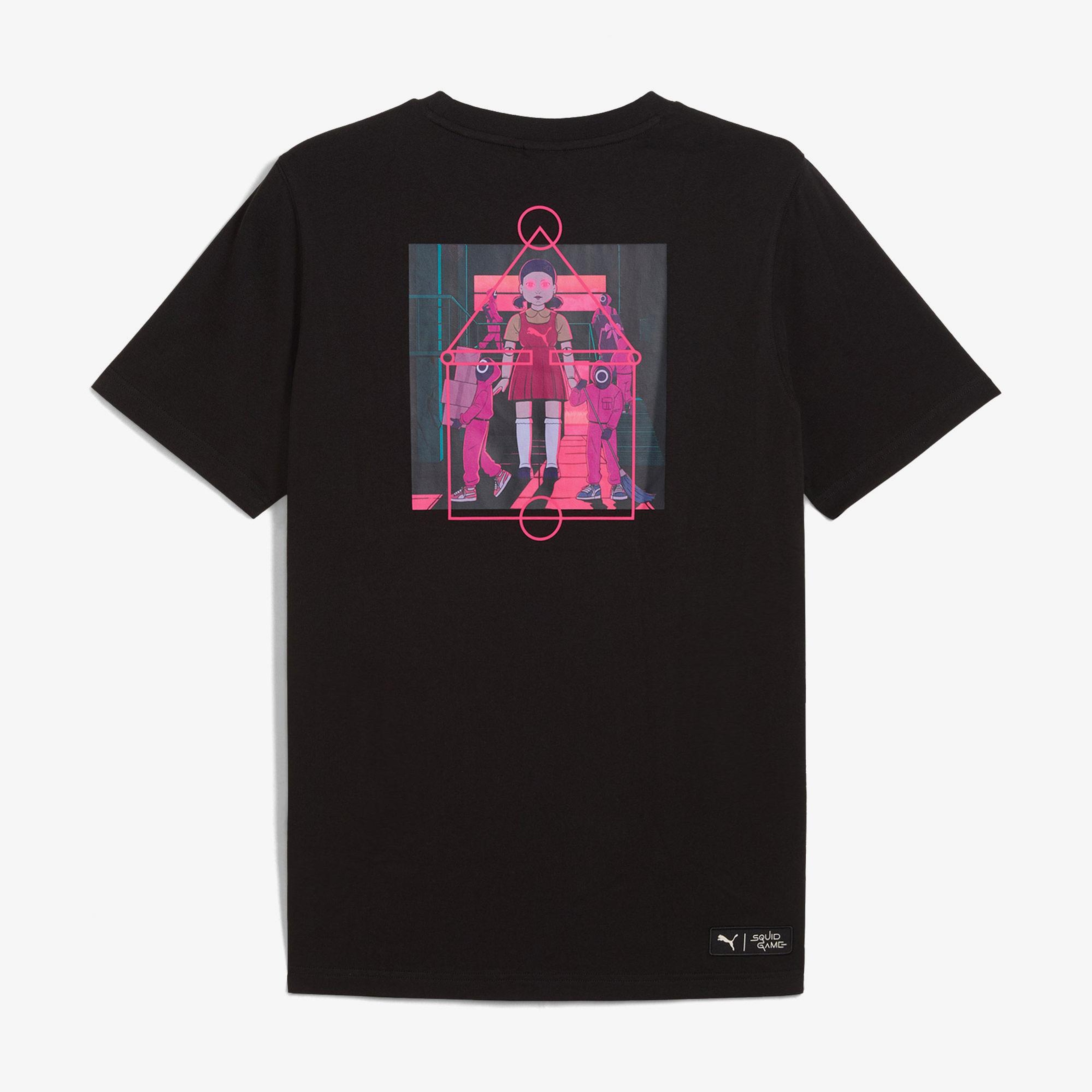 Puma X Squid Game Erkek Siyah T-Shirt