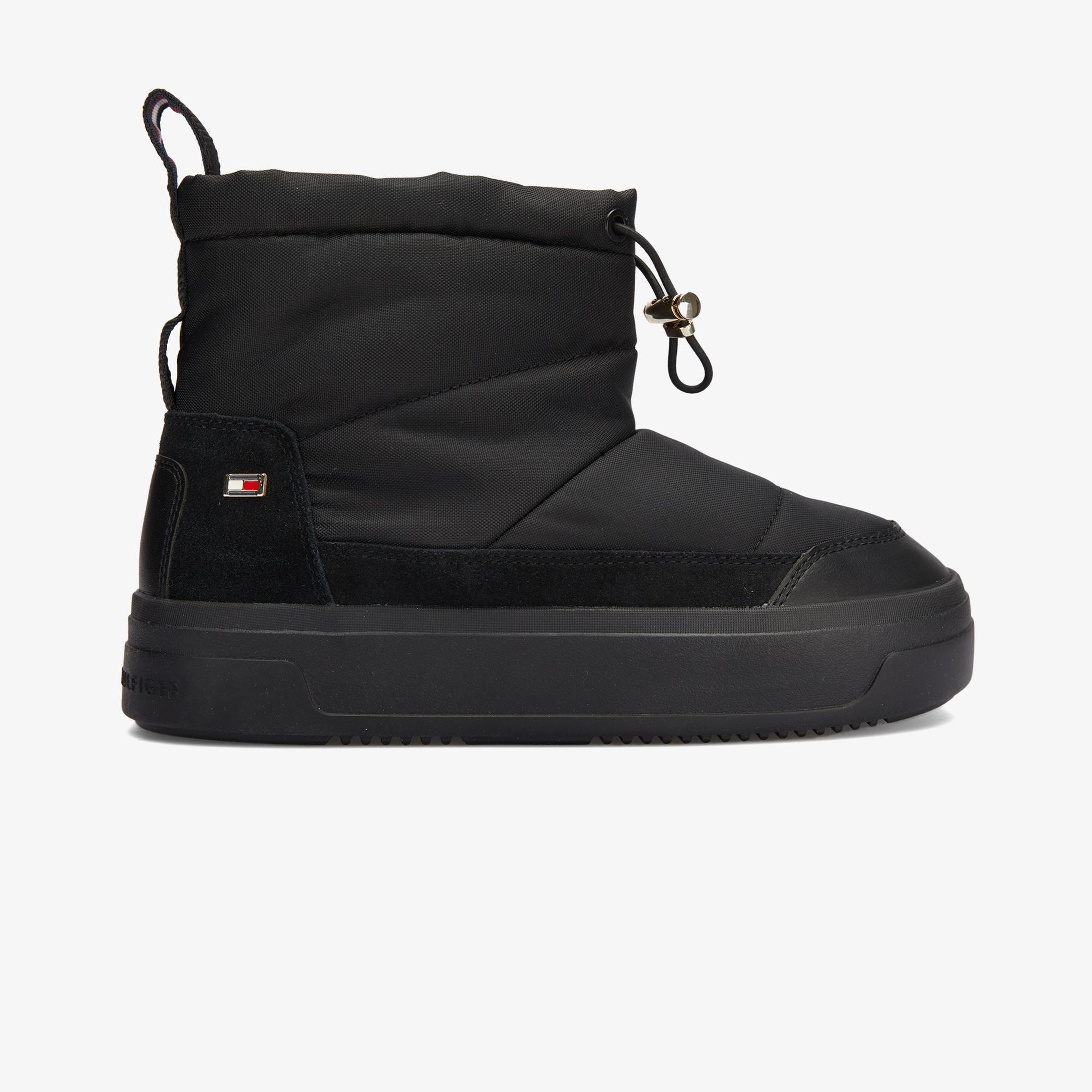 Tommy Hilfiger Flag Kadın Siyah Bot