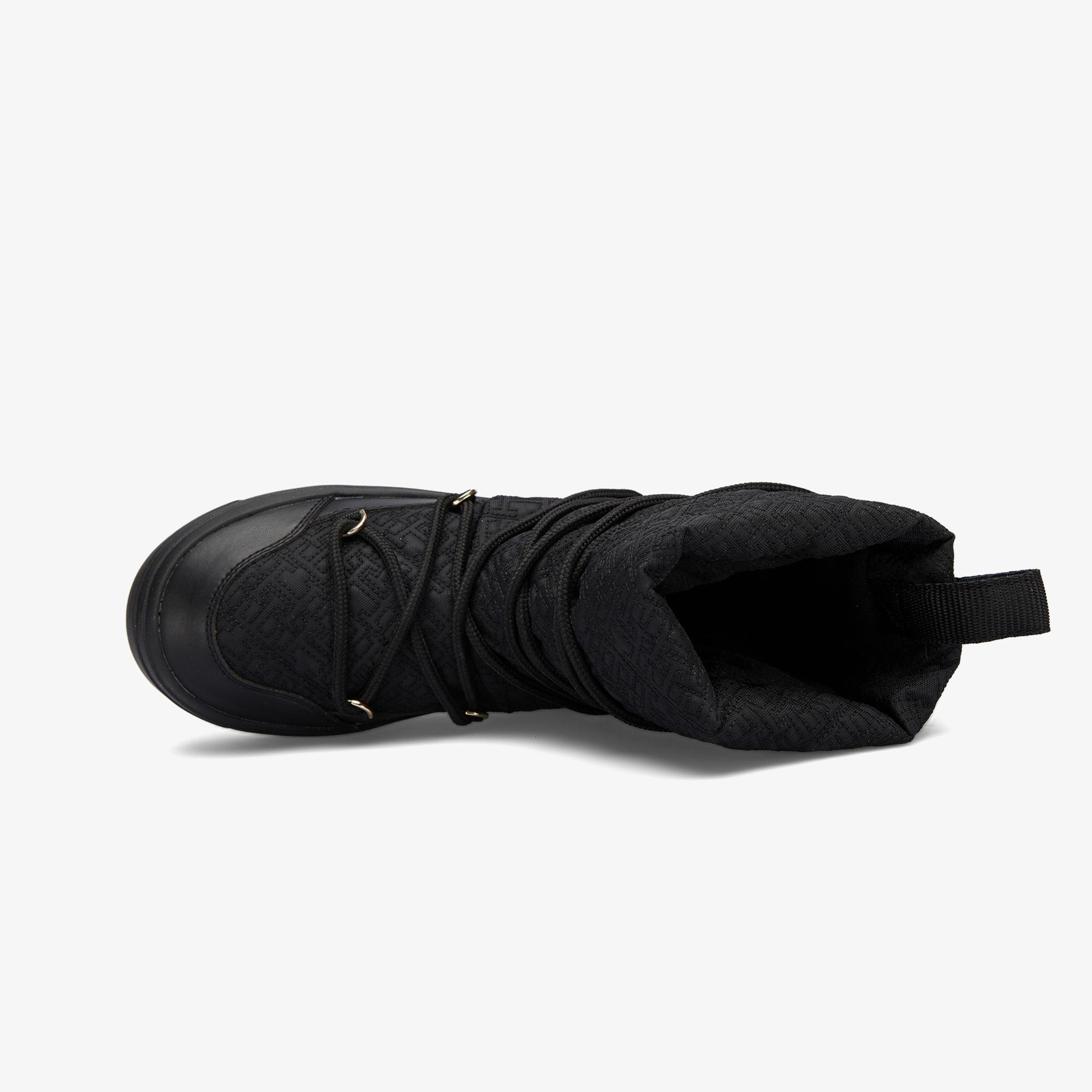 Tommy Hilfiger Lace-Up Monogram Kadın Siyah Bot