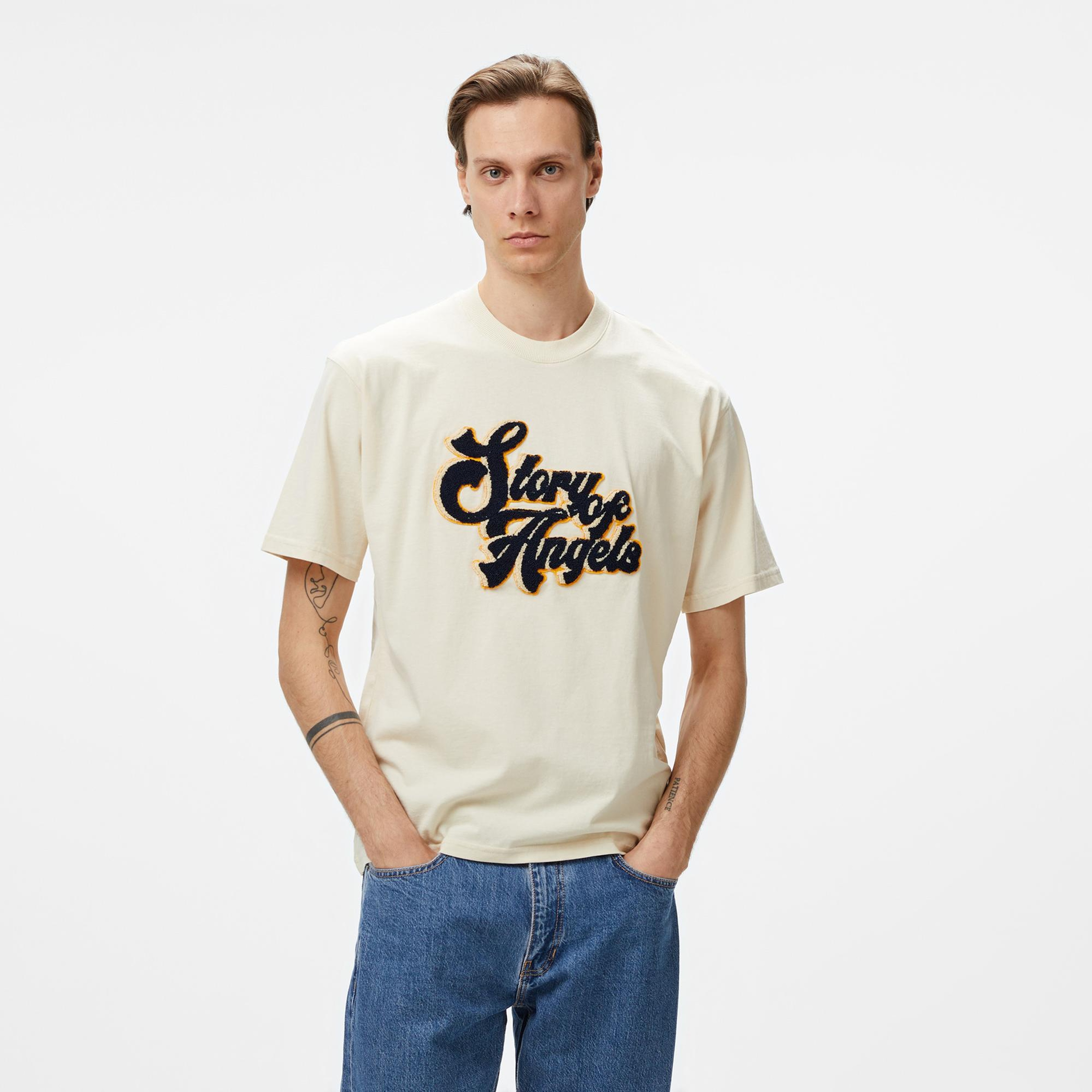 Story Of Angels Soa Graffiti Emb. Erkek Krem T-Shirt