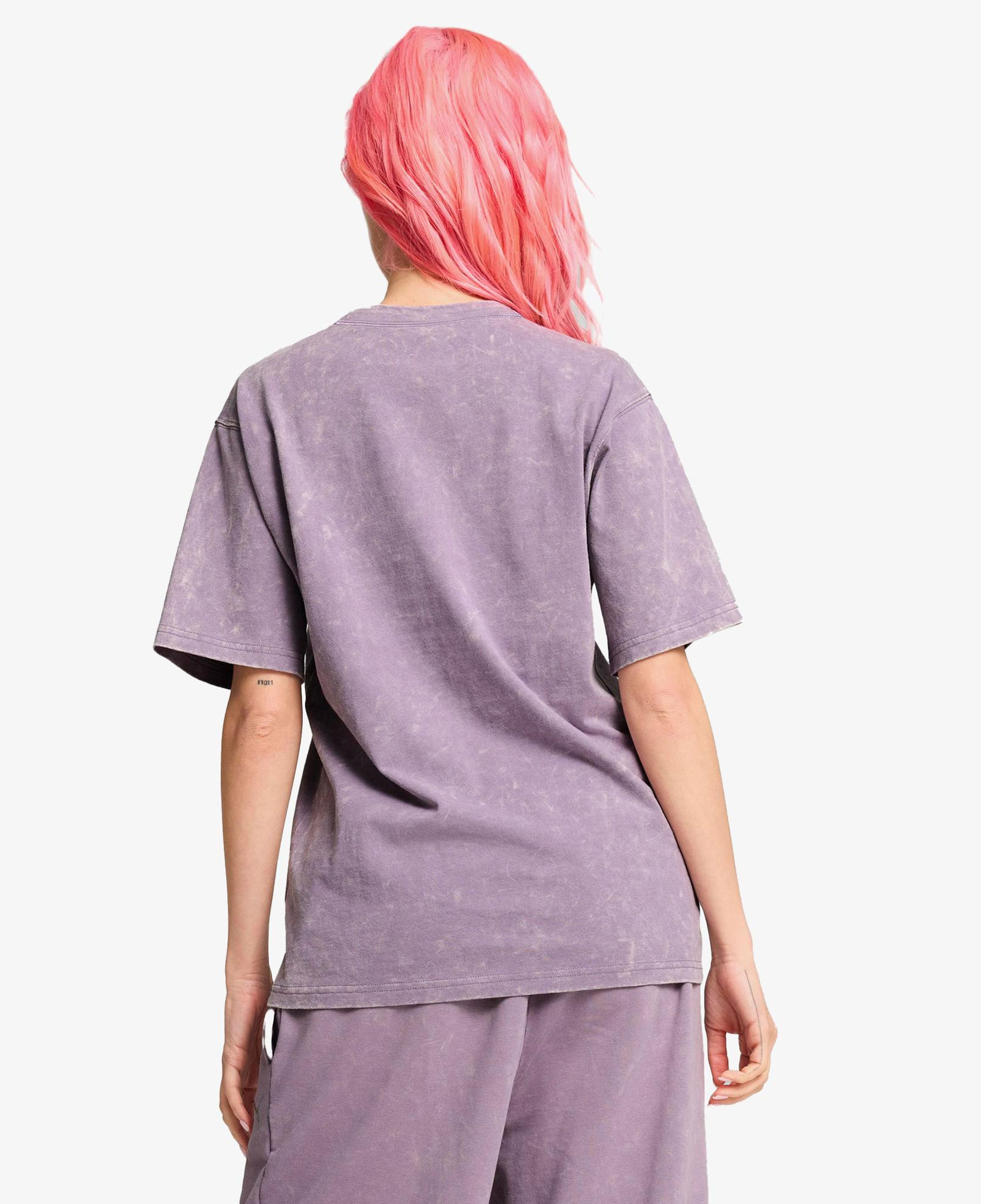 Puma Dare To Relaxed Washed Kadın Mor T-Shirt