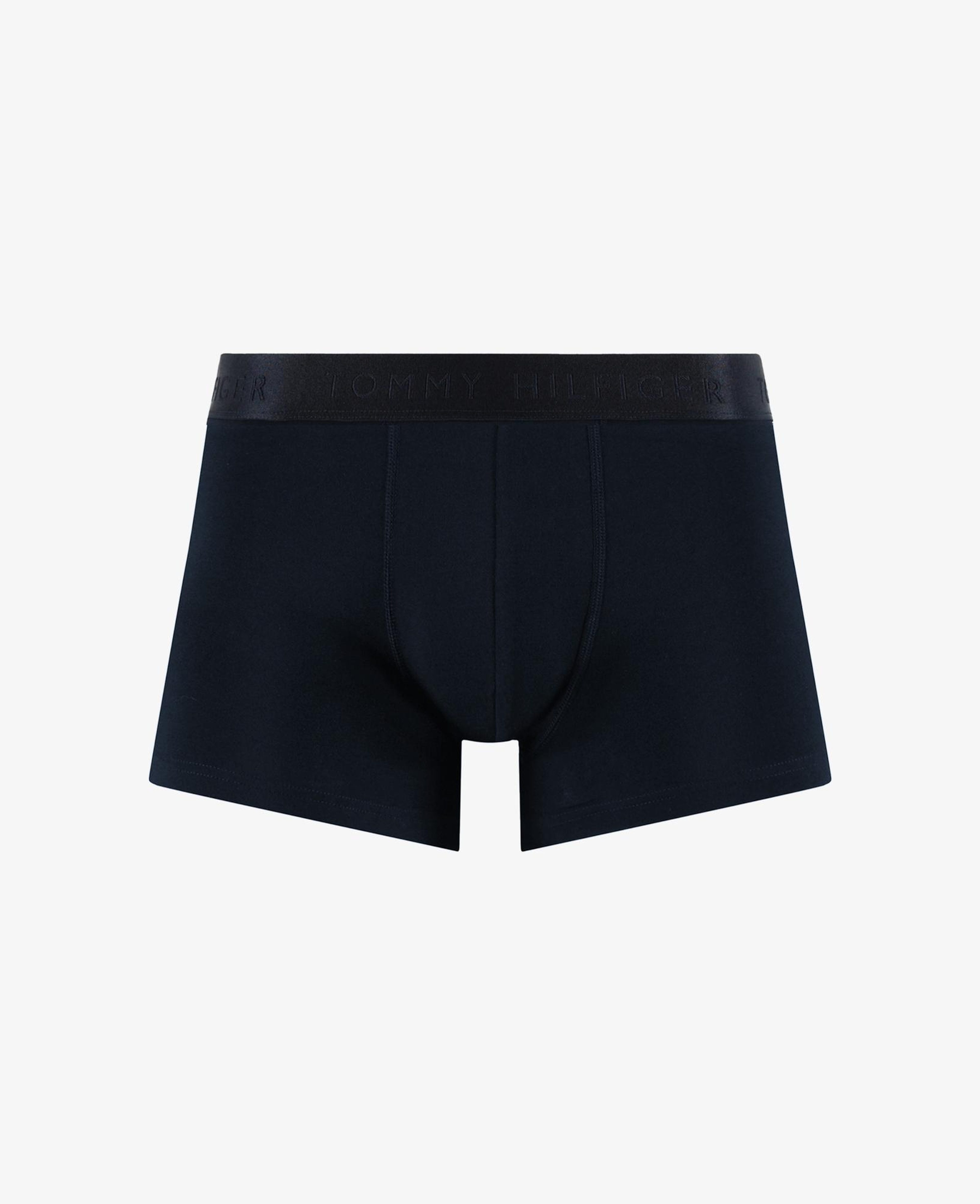 Tommy Hilfiger Trunk 3'lü Siyah Bantlı Erkek Siyah/Gri Boxer