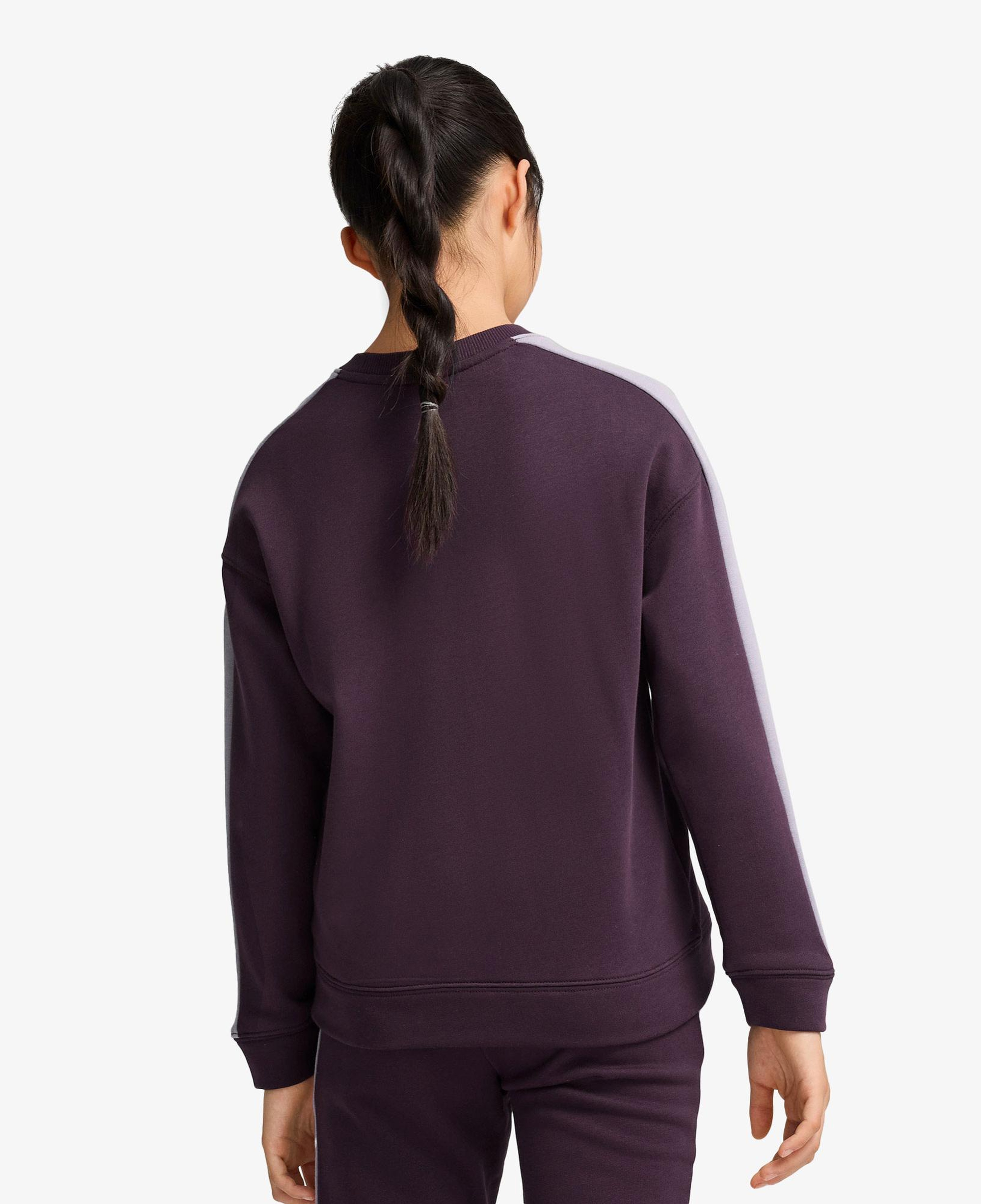 Puma T7 Crew Tr Çocuk Mor Sweatshirt