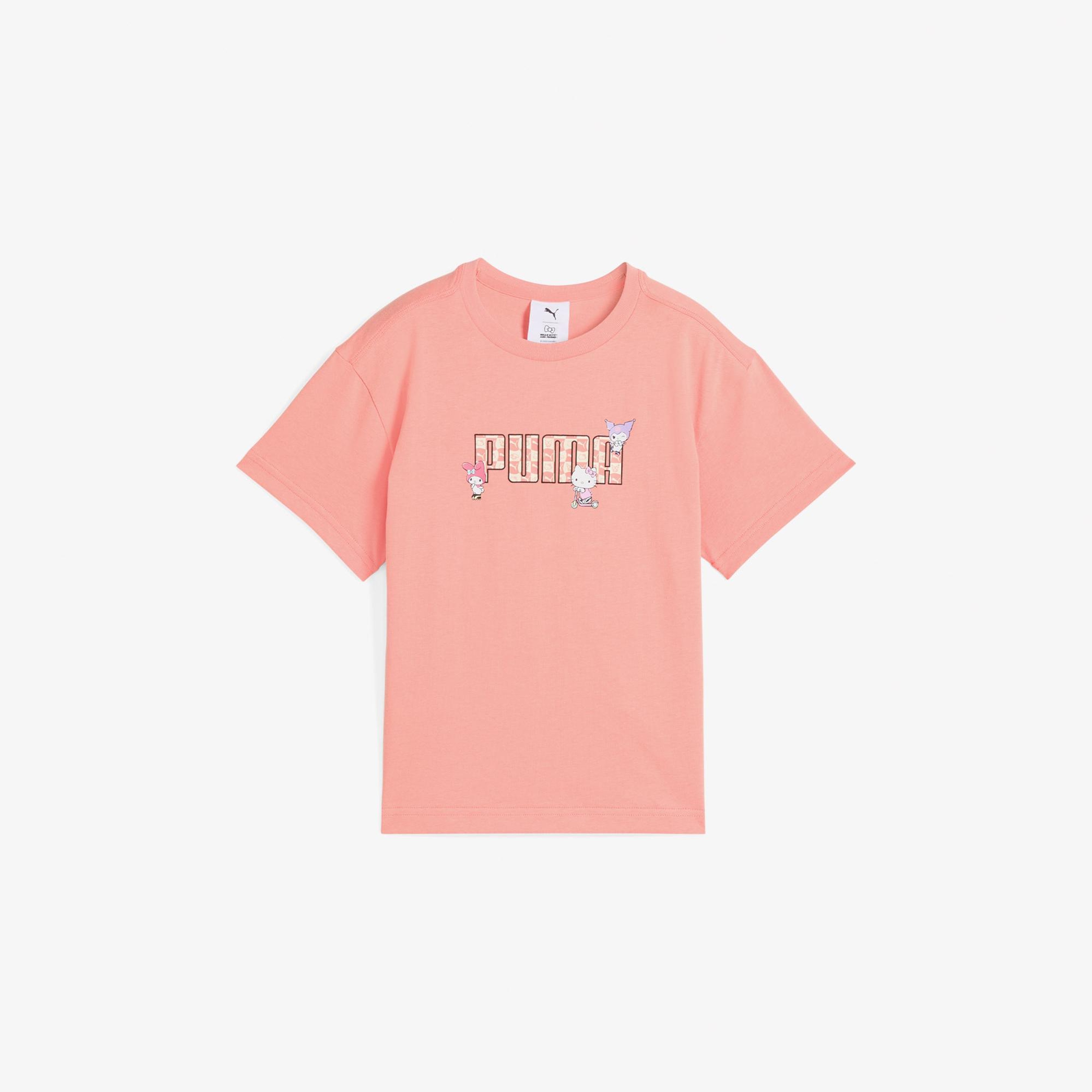 Puma X Hk&Fr Graphic Çocuk Pembe T-Shirt