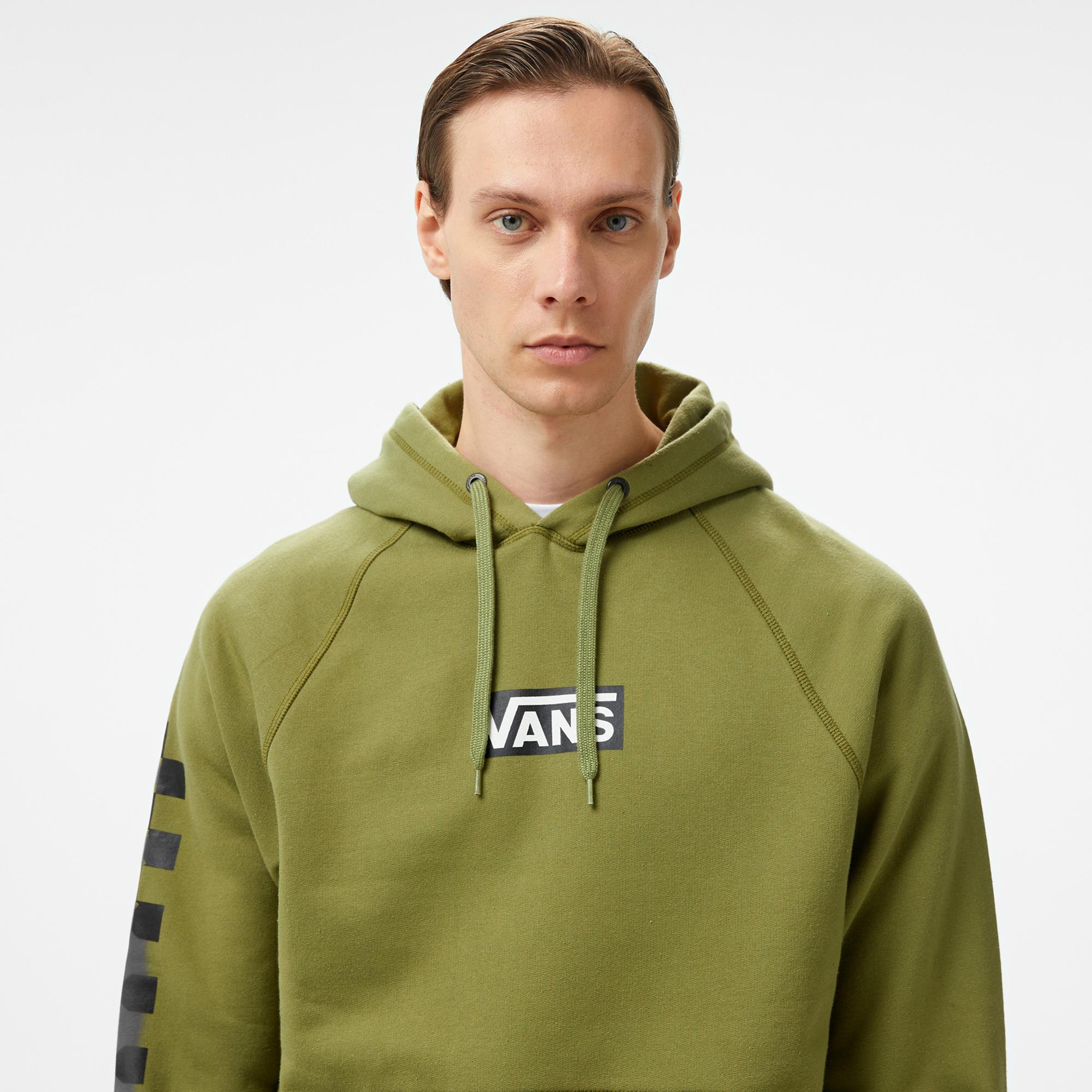 Vans Boxed Pullover Erkek Yeşil Sweatshirt