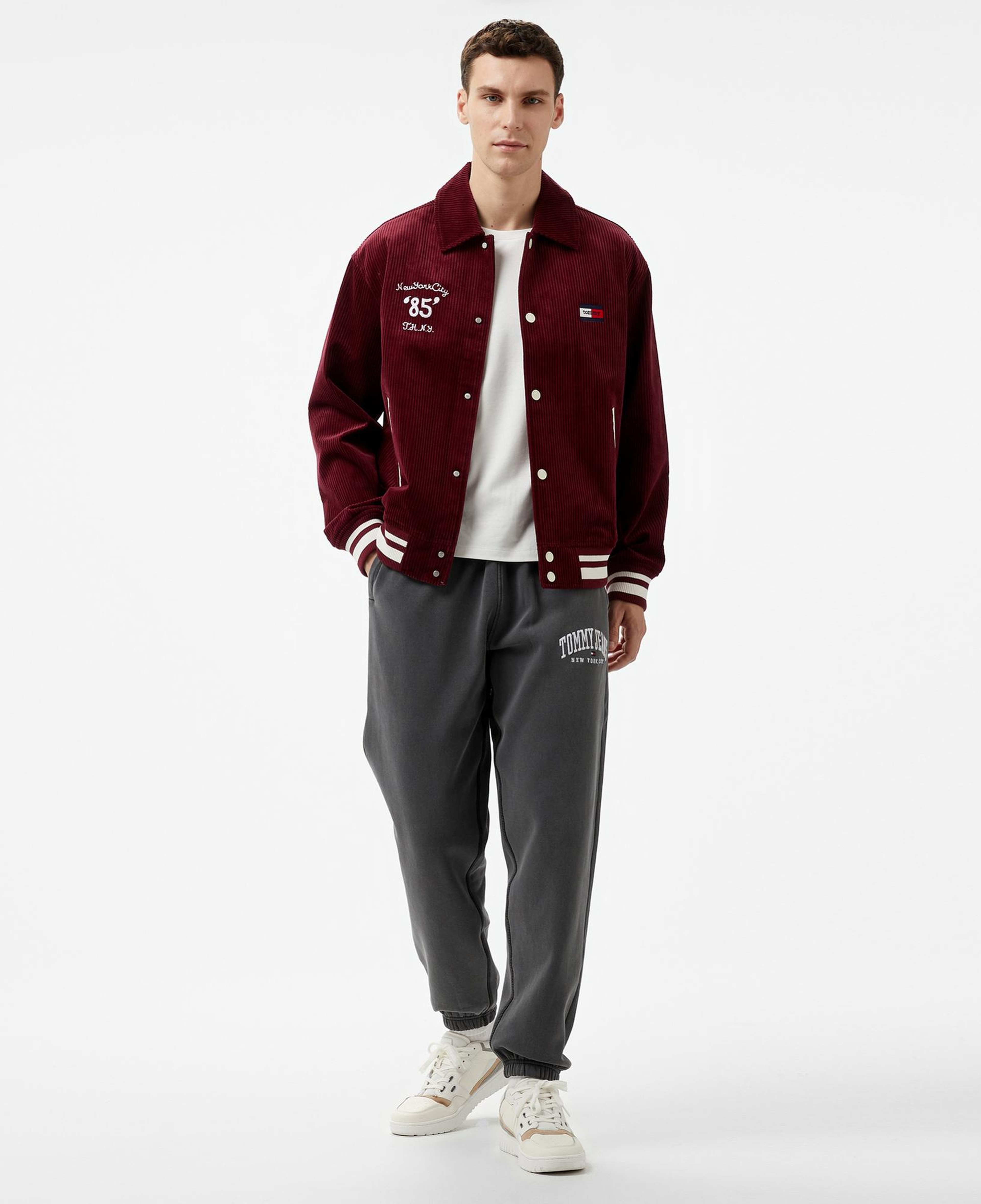 Tommy Jeans Tech Cord Bobby Erkek Mor Ceket