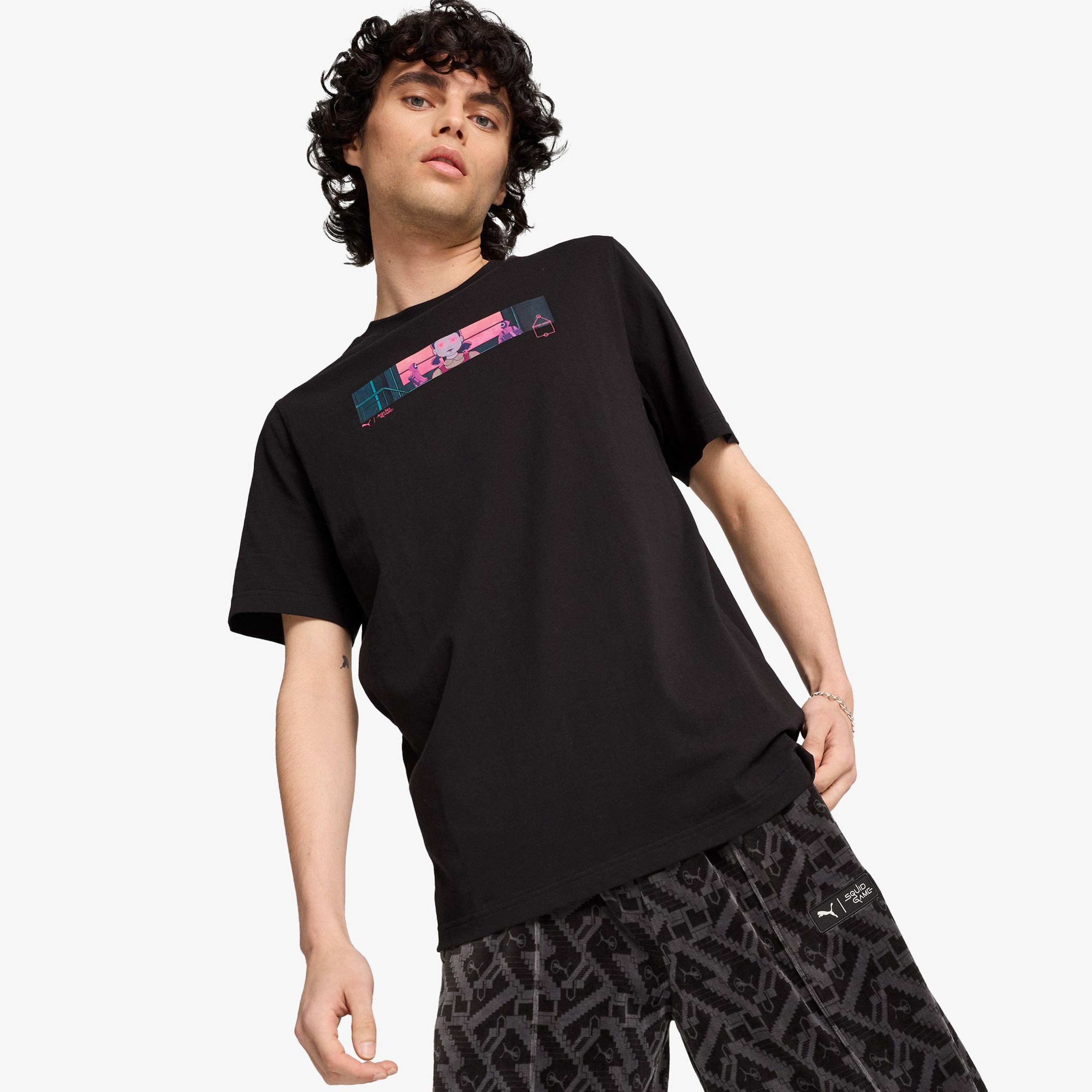 Puma X Squid Game Erkek Siyah T-Shirt