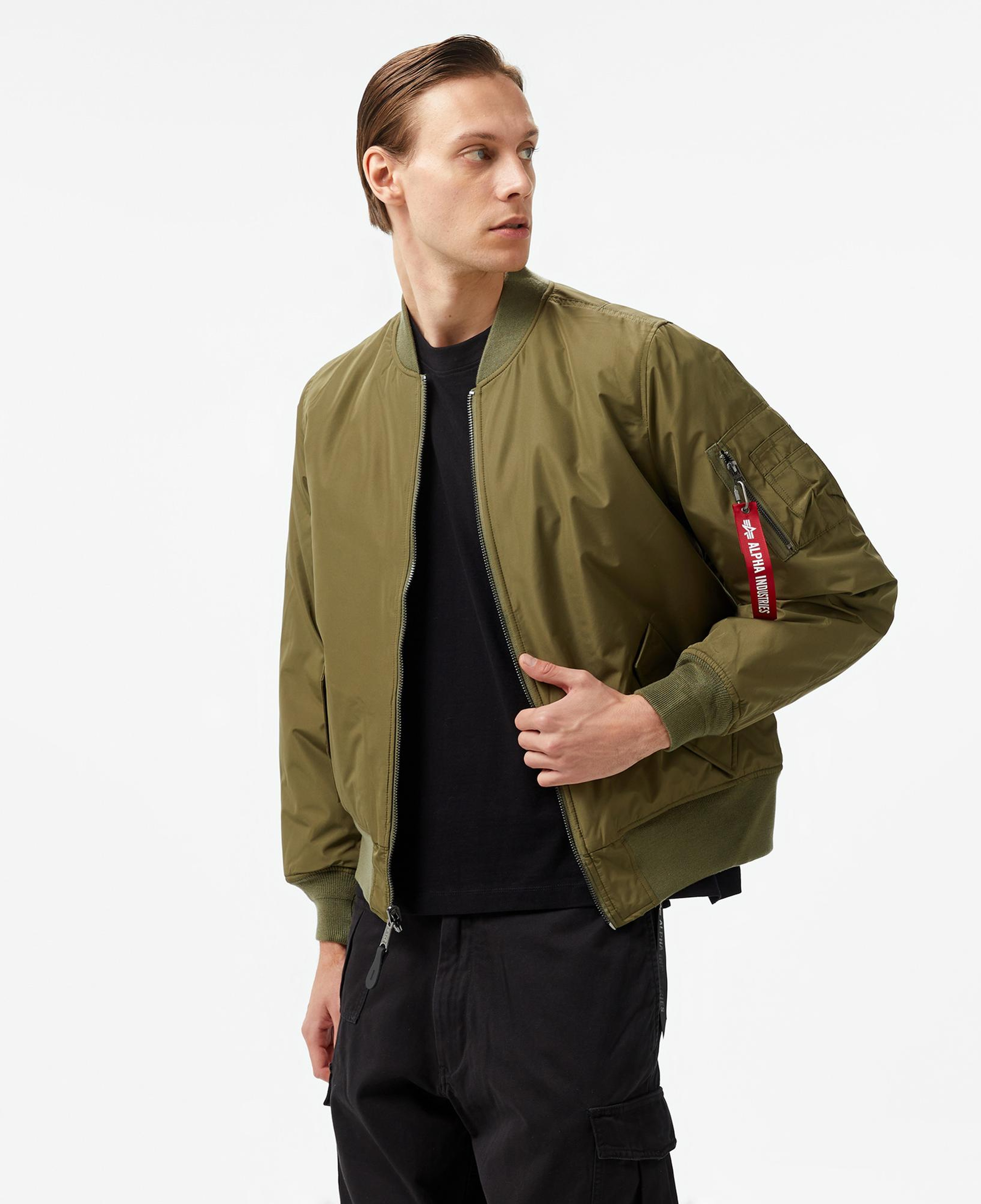 Alpha Industries  Reversible Onion Quilted Ma-1 Flight Unisex Yeşil Ceket