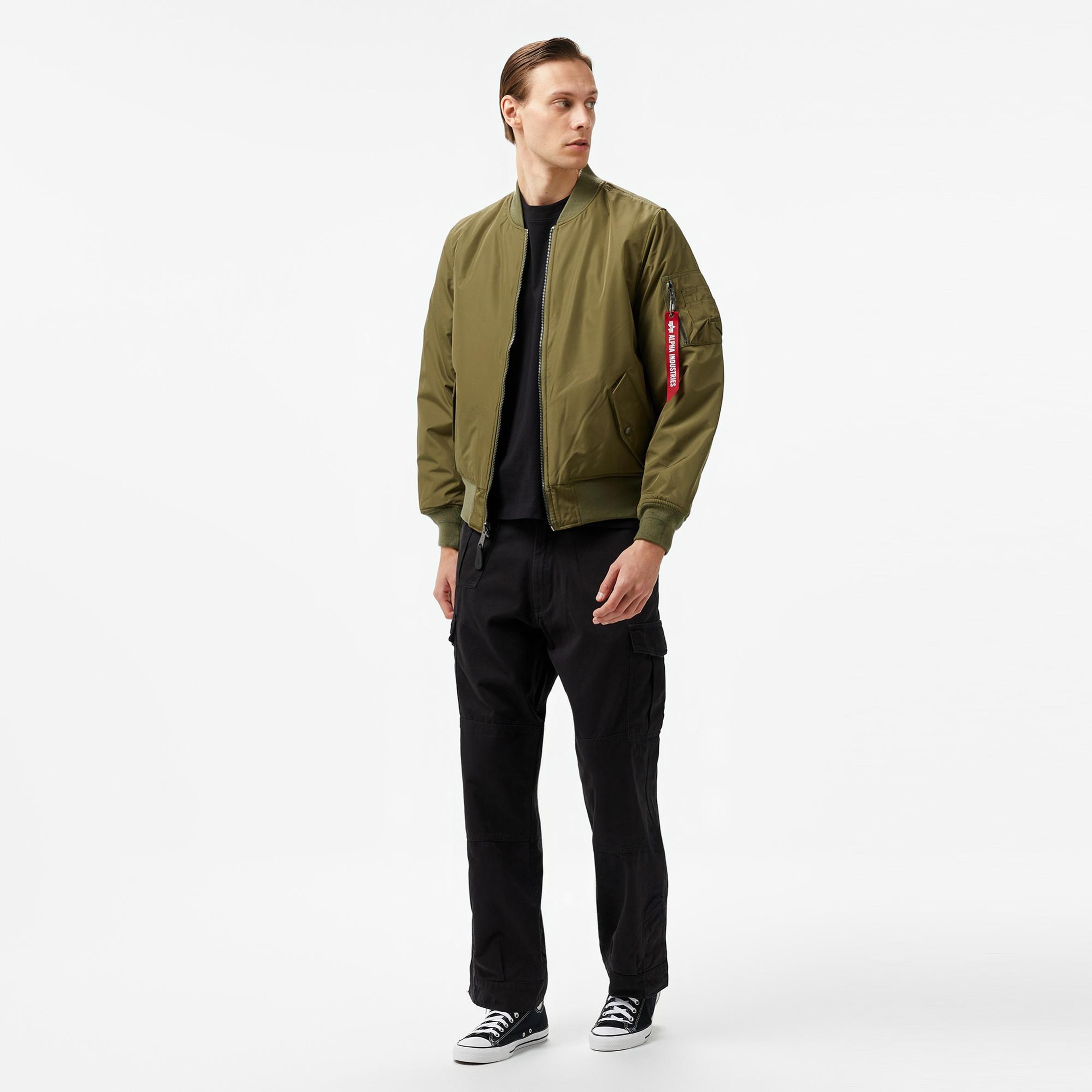 Alpha Industries Reversible Onion Quilted Ma-1 Flight Unisex Yeşil Ceket