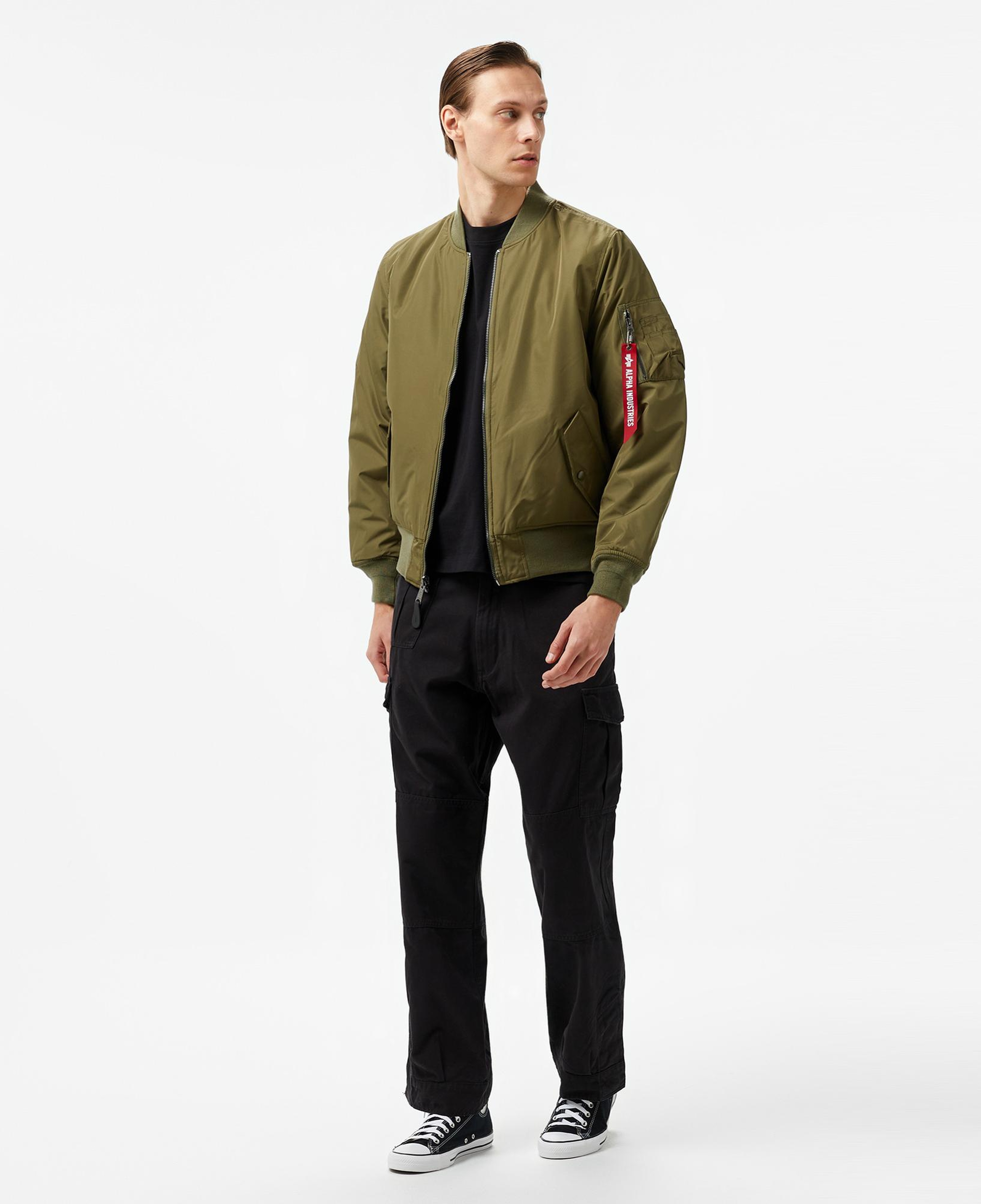 Alpha Industries  Reversible Onion Quilted Ma-1 Flight Unisex Yeşil Ceket