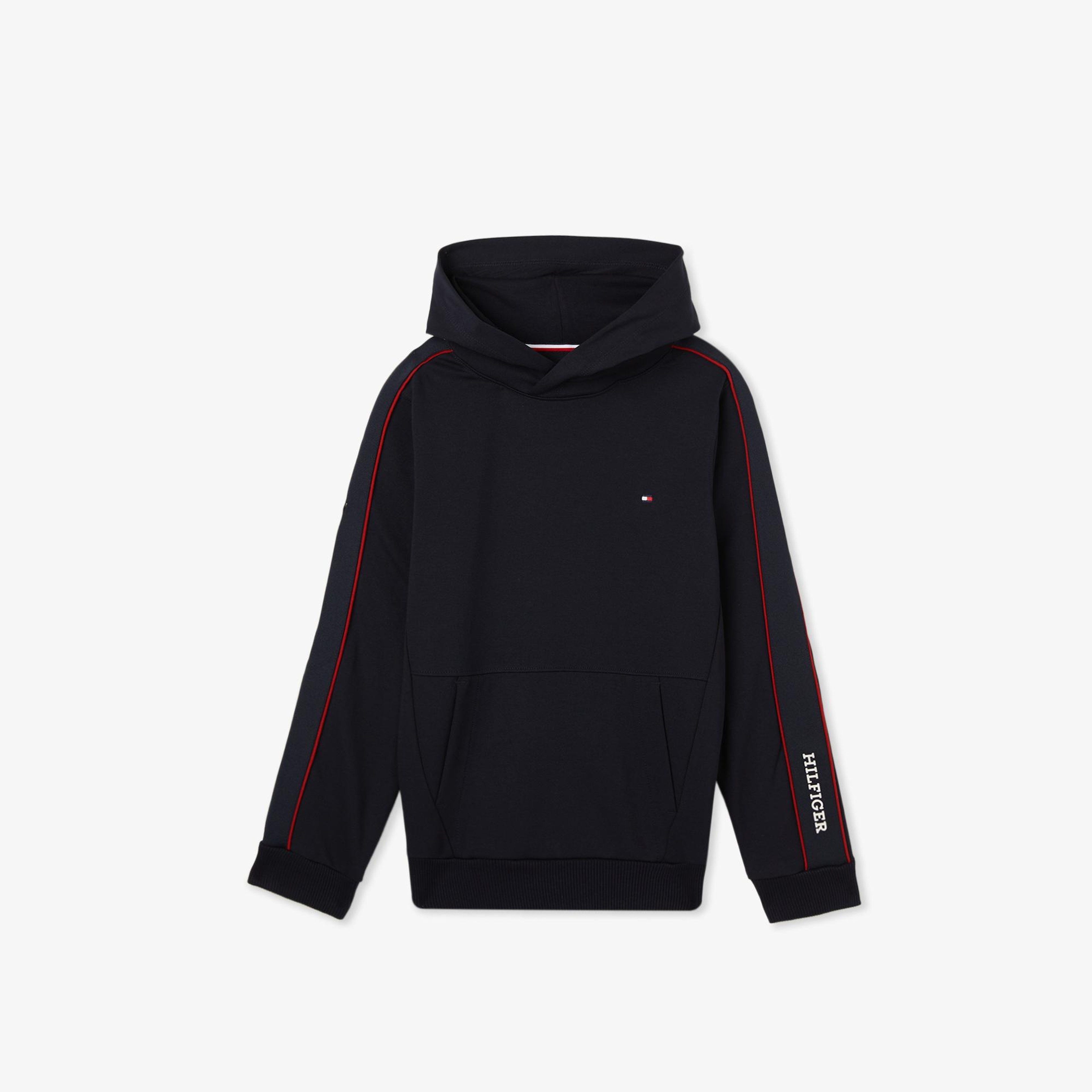 Tommy Hilfiger Tape Regular Çocuk Lacivert Sweatshirt