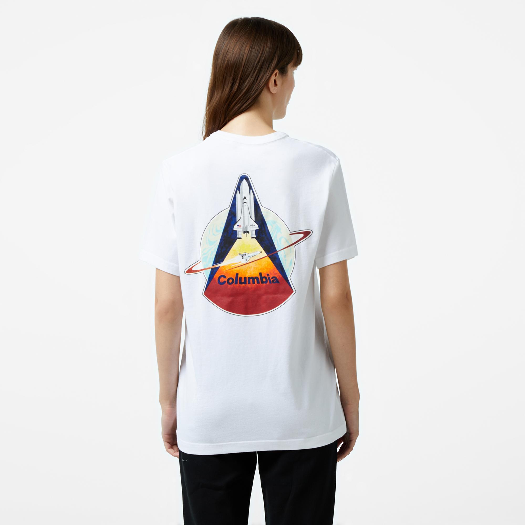 Alpha Industries  Columbia Sts-1 Unisex Beyaz T-Shirt