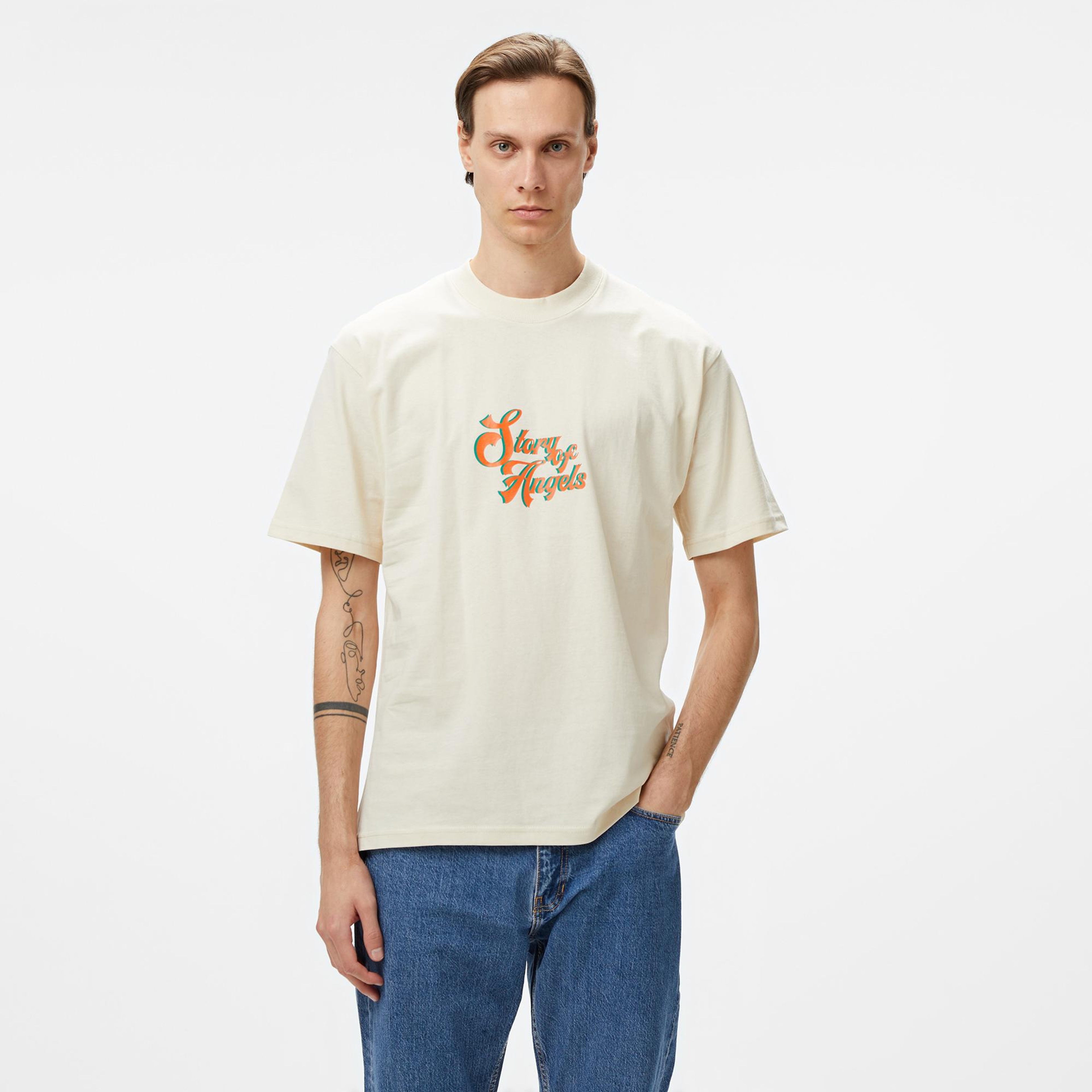 Story Of Angels Ganesha Dream  Erkek Krem T-Shirt