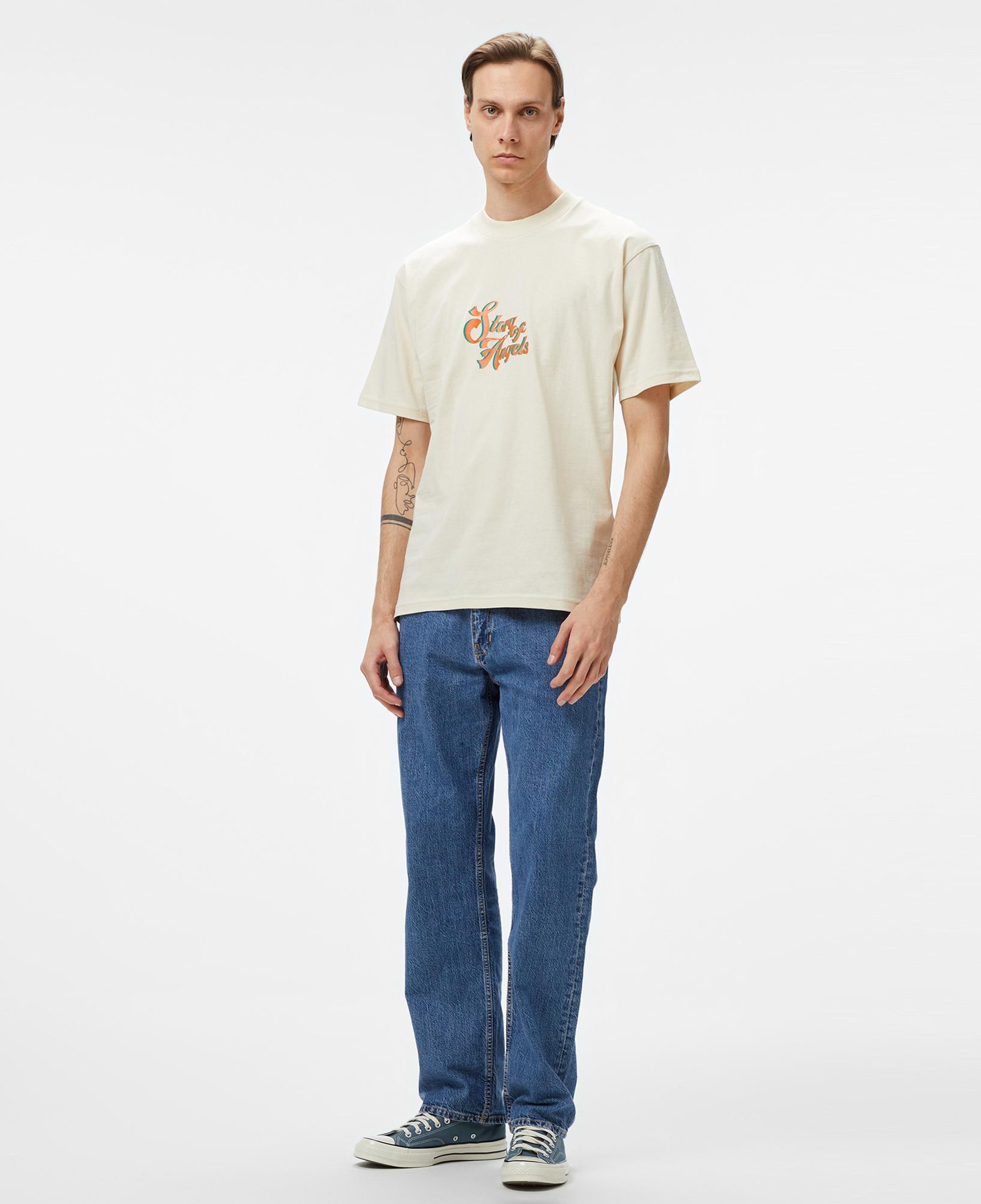 Story Of Angels Ganesha Dream  Erkek Krem T-Shirt