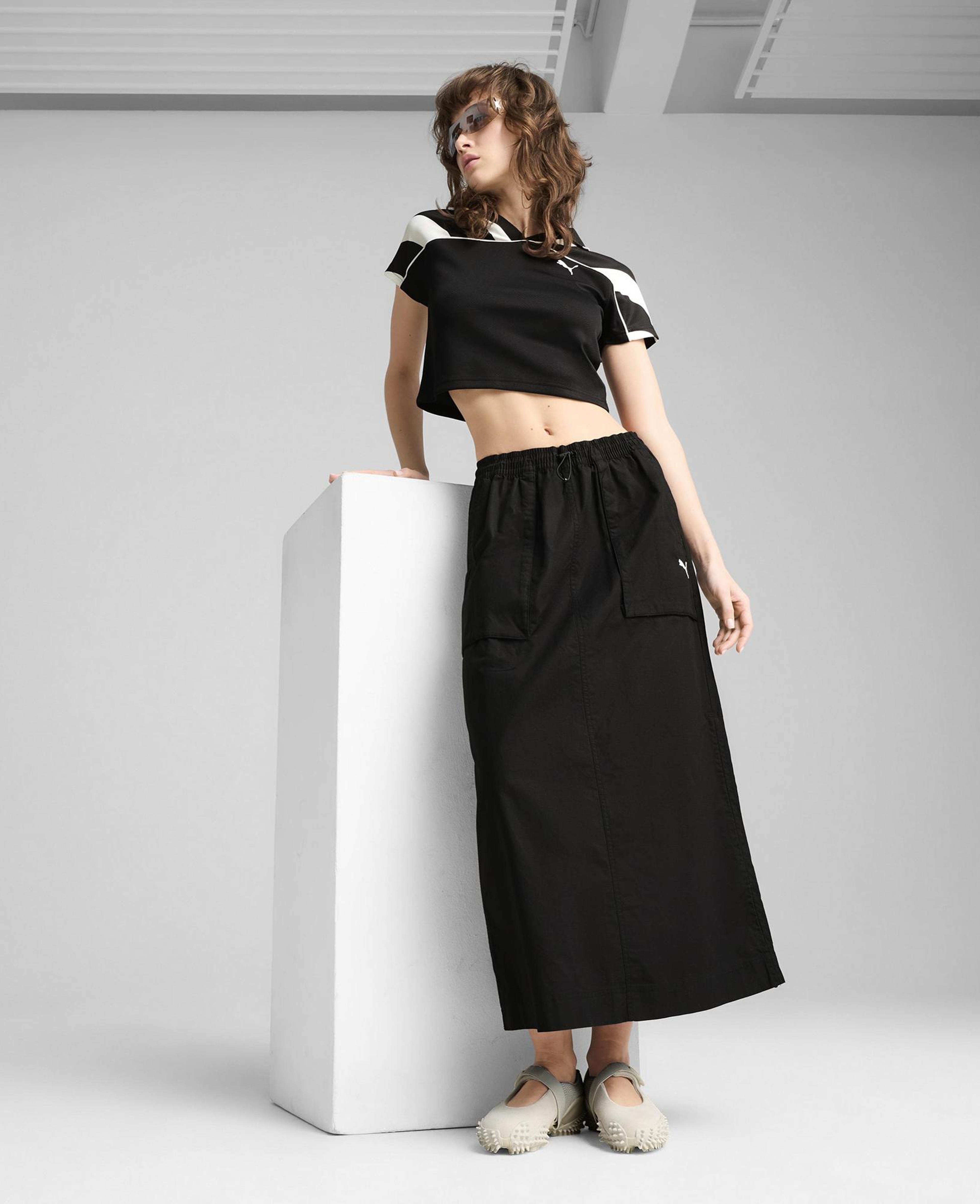Puma Future Puma Archive Skirt Kadın Siyah Maxi Etek