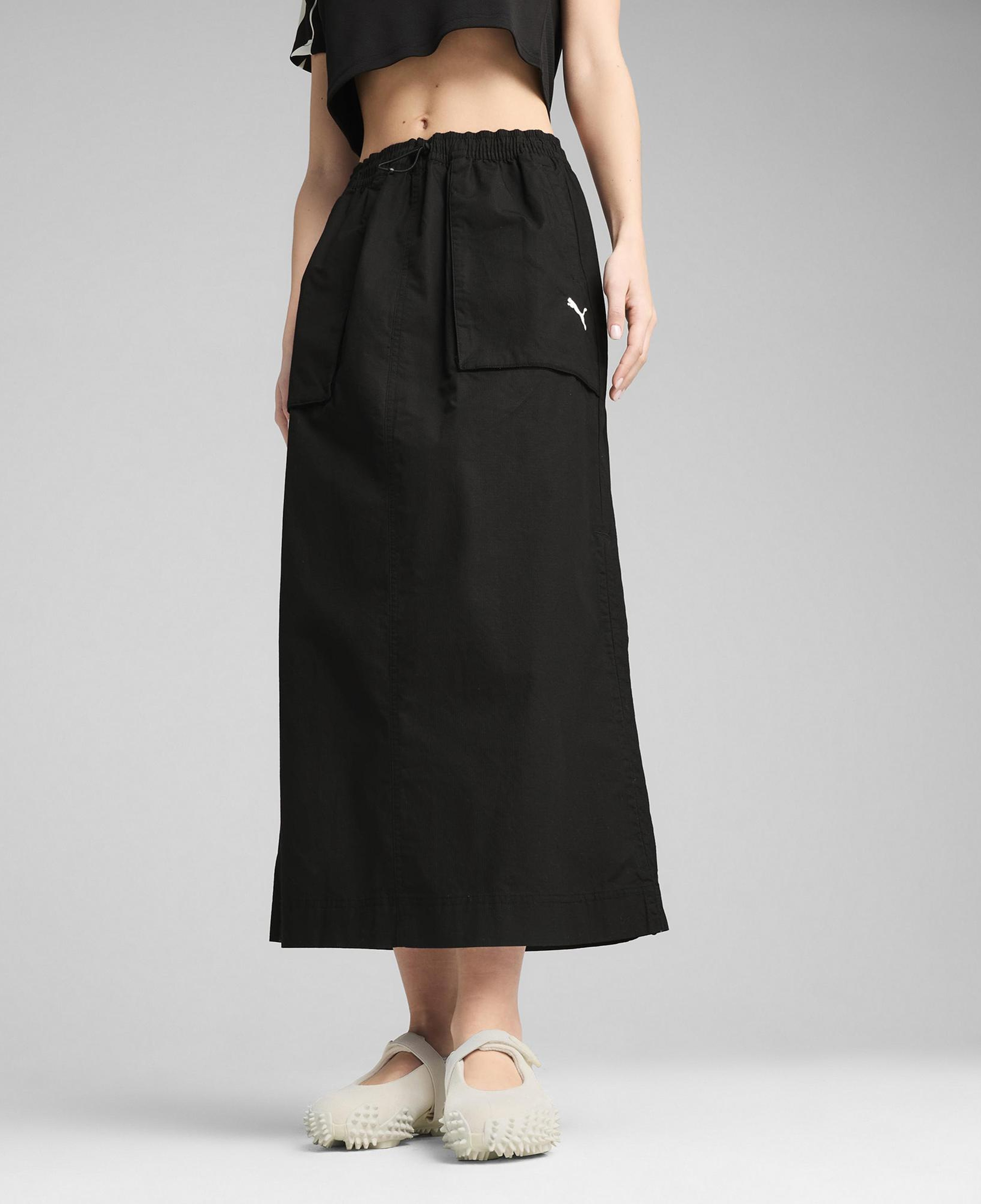 Puma Future Puma Archive Skirt Kadın Siyah Maxi Etek