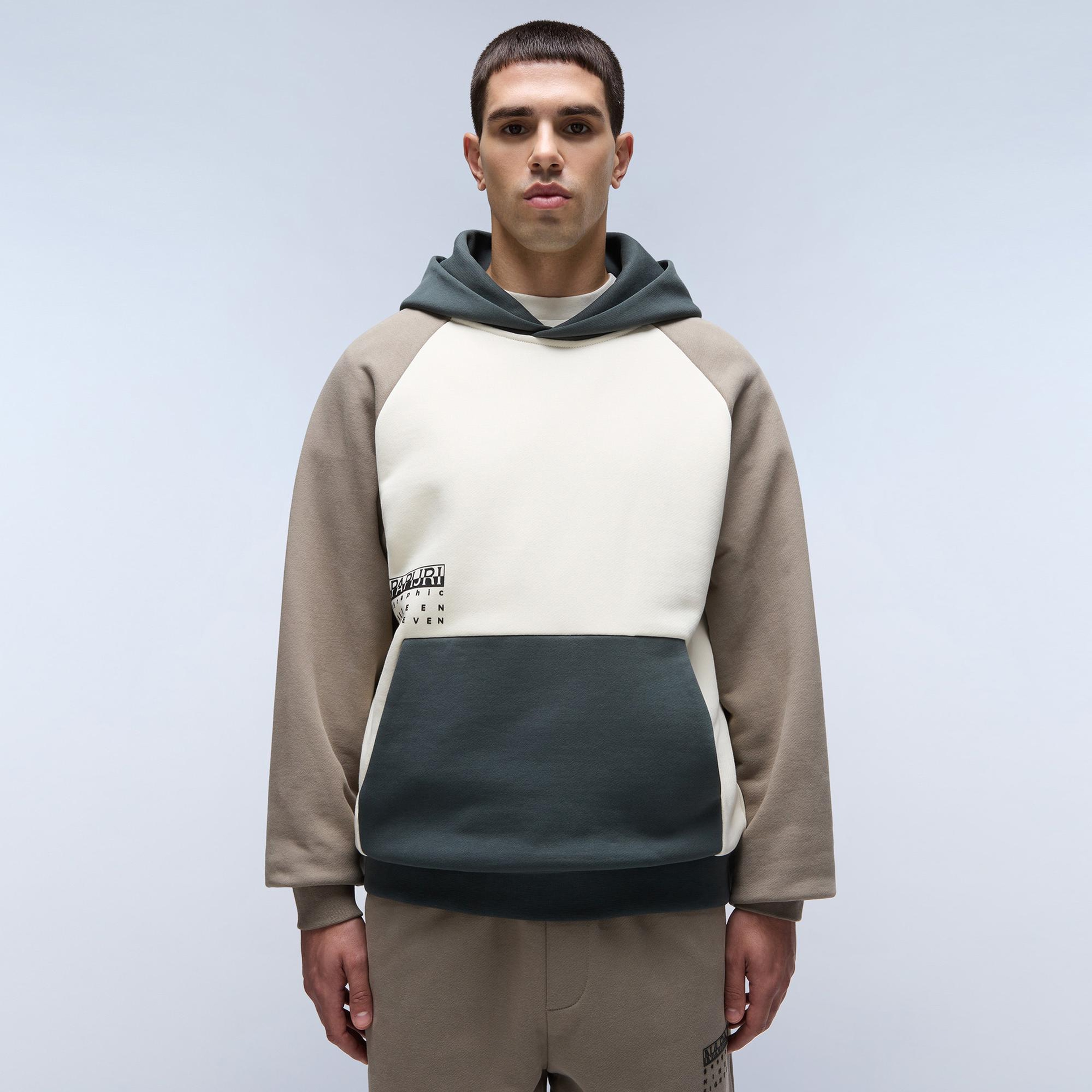 Napapijri B-Premium H Erkek Krem Sweatshirt