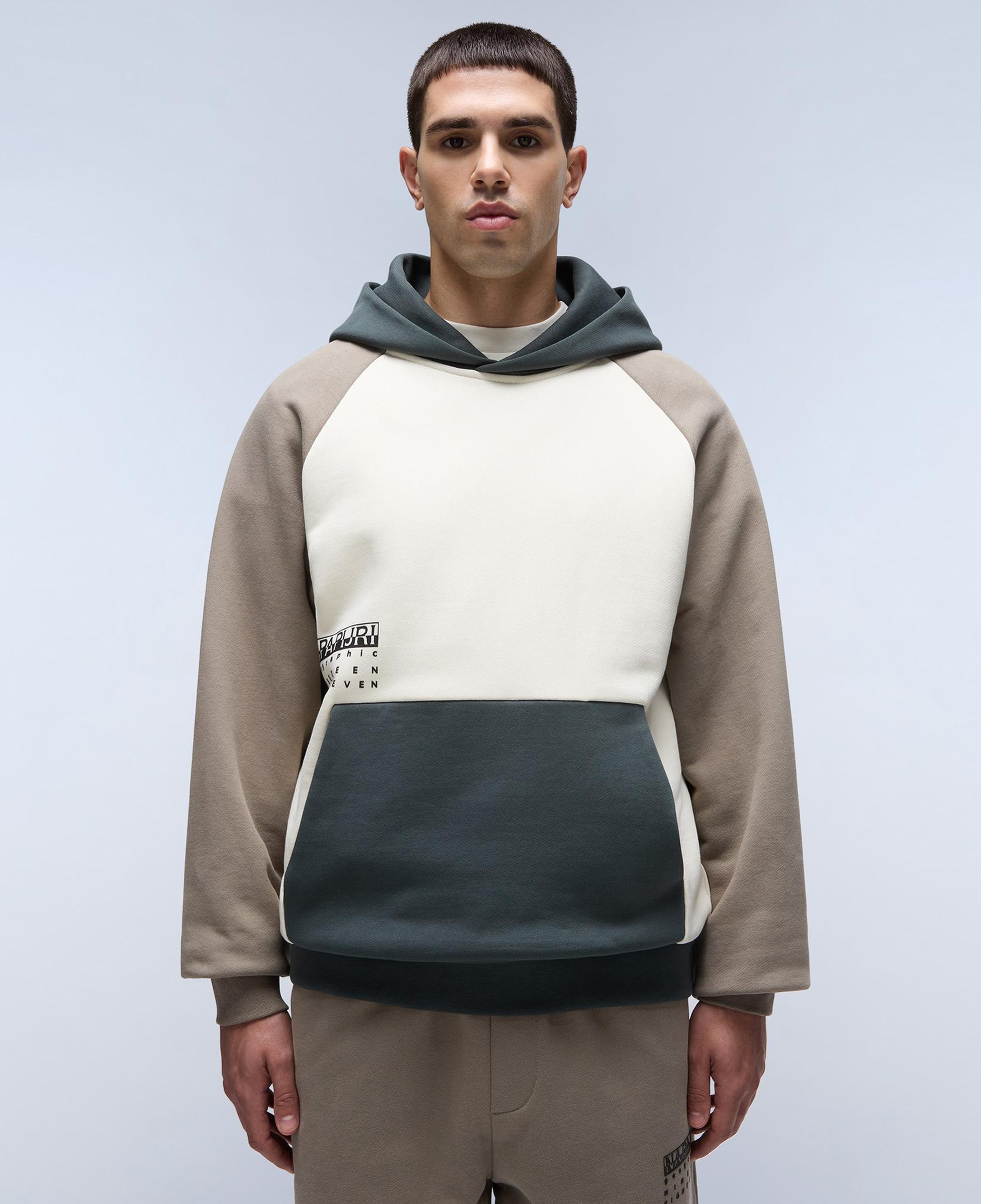 Napapijri B-Premium H Erkek Krem Sweatshirt