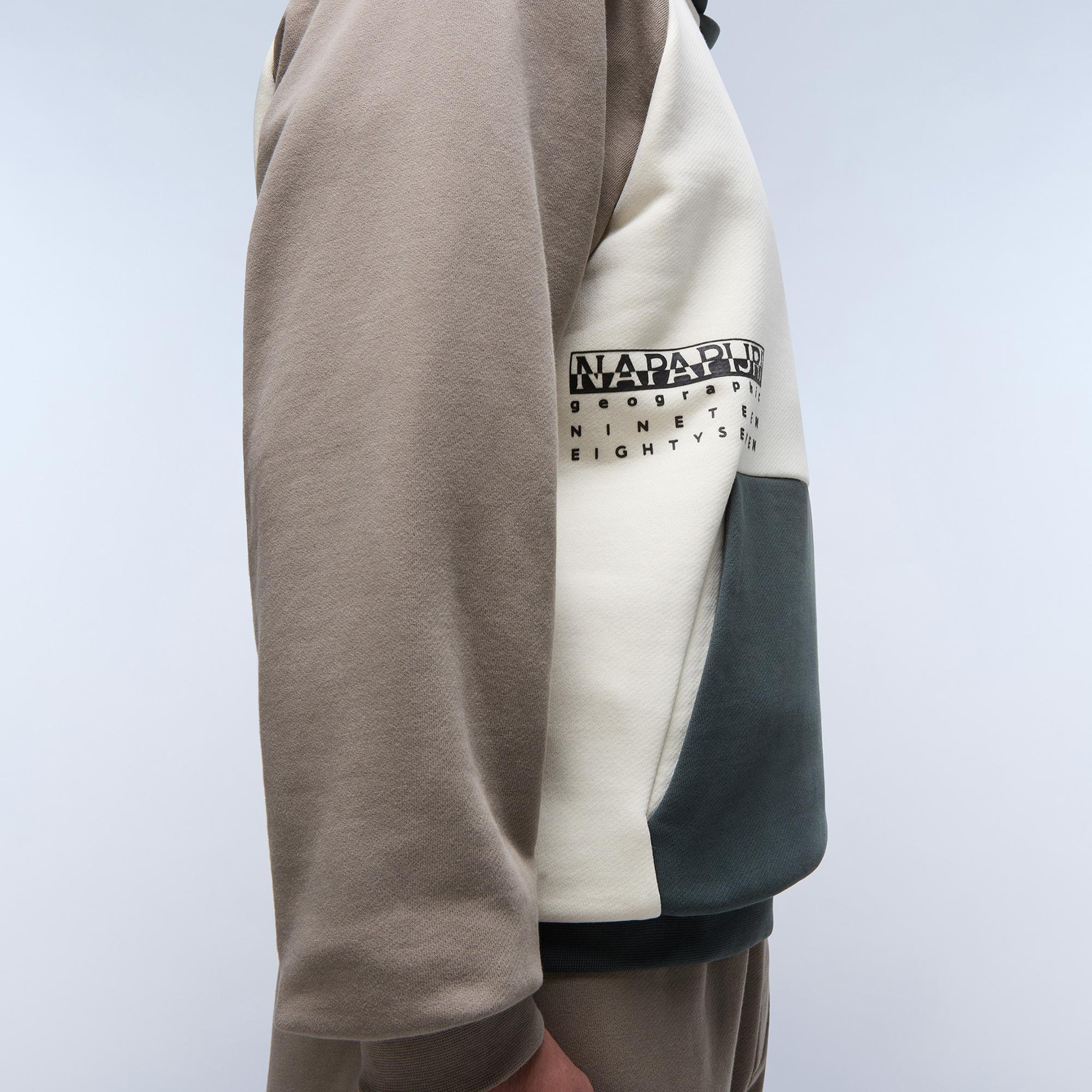 Napapijri B-Premium H Erkek Krem Sweatshirt