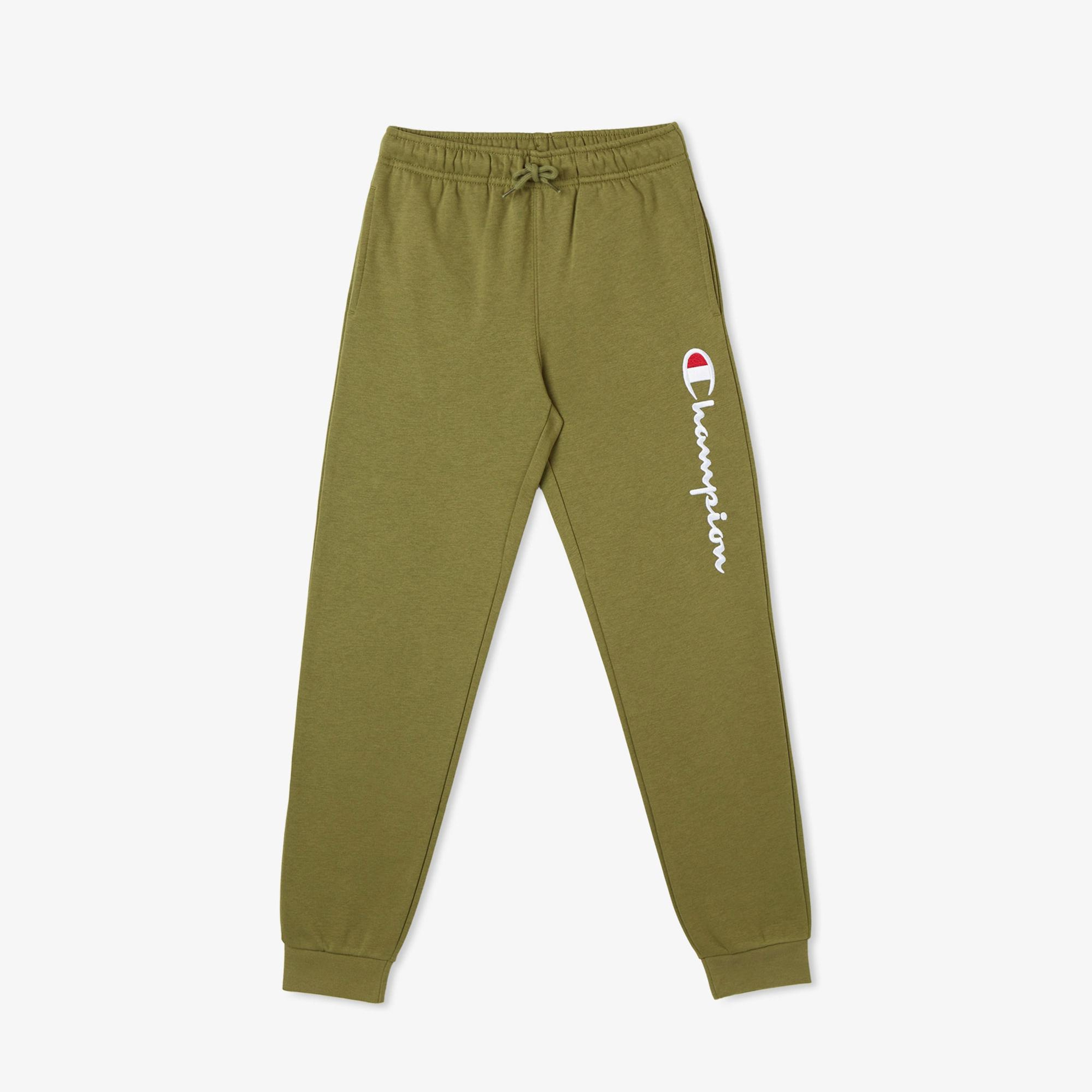 Champion Big Logo Fleece Jogger Çocuk Yeşil Eşofman Altı