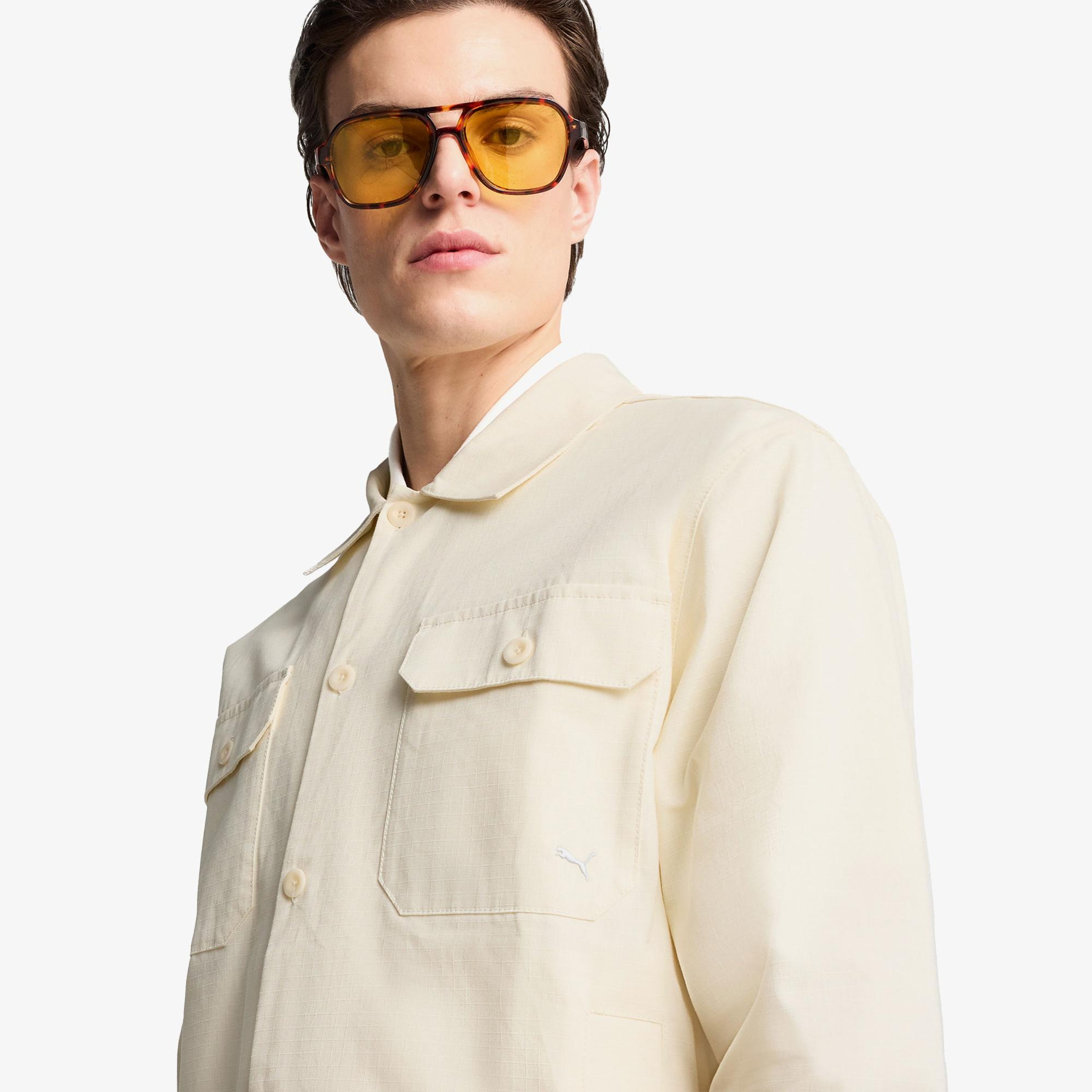 Puma Mmq Ripstop Over Erkek Beyaz Ceket