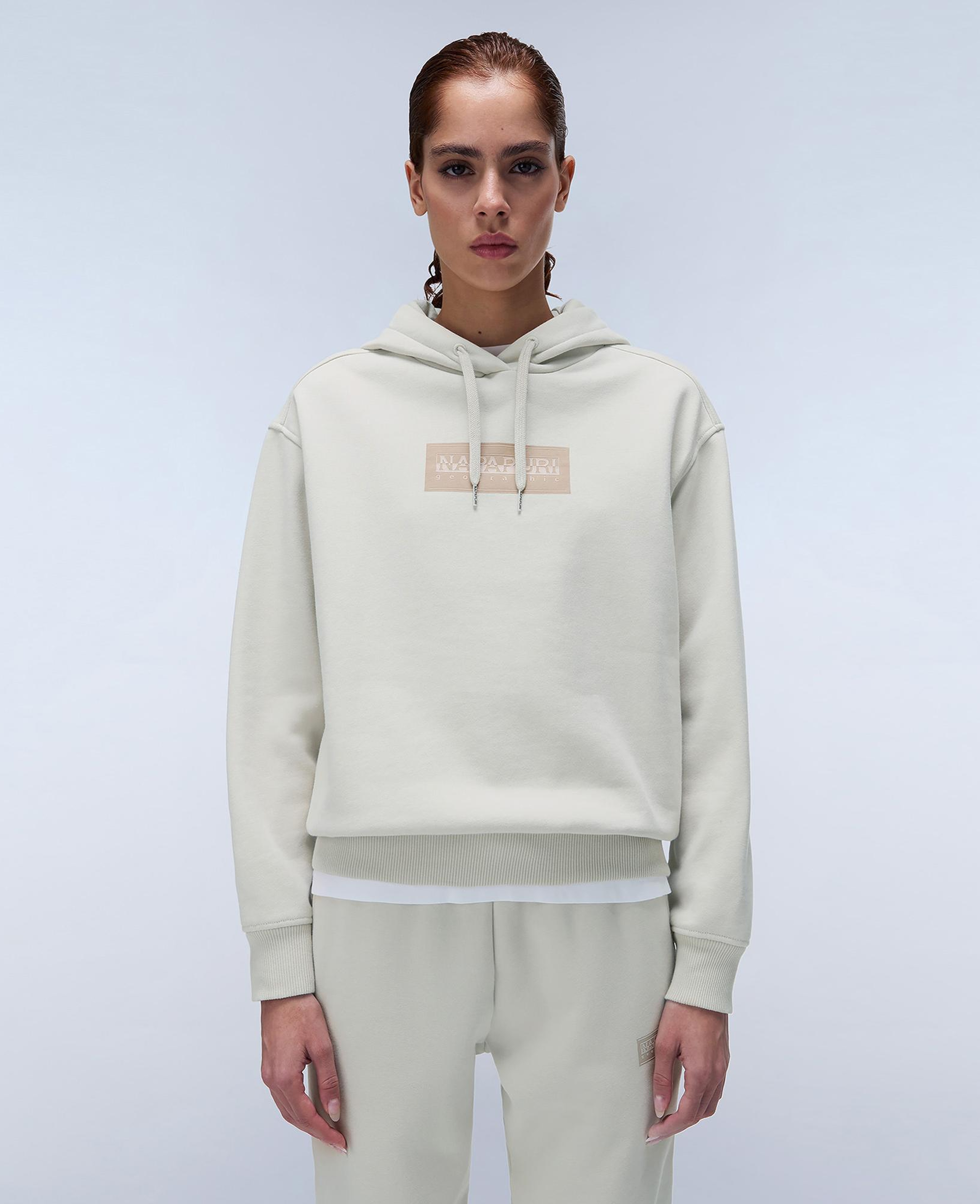 Napapijri Box Logo Kadın Bej Sweatshirt